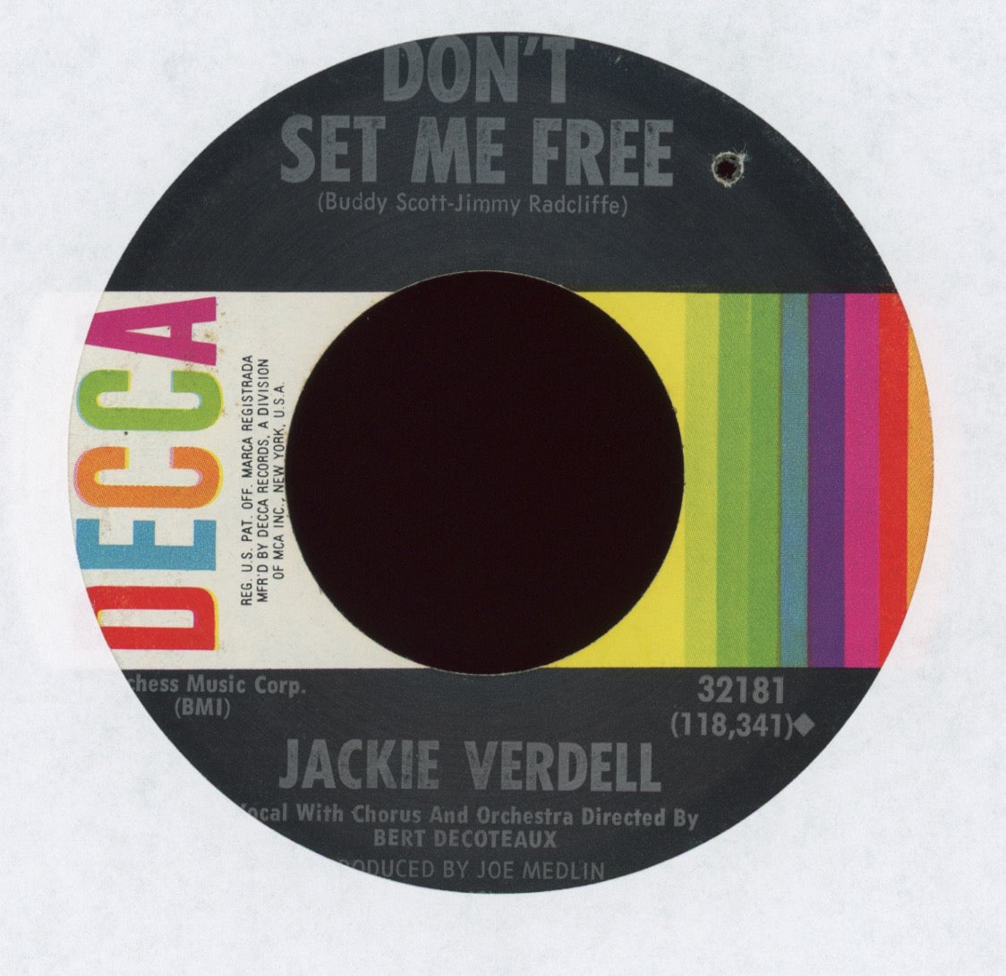 Jackie Verdell - Don't Set Me Free on Decca