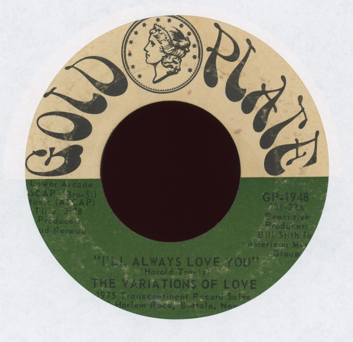 The Variations Of Love - I'll Always Love You on Gold Plate