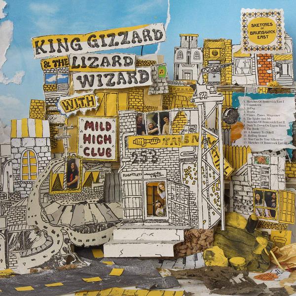 King Gizzard And The Lizard Wizard With Mild High Club - Sketches Of Brunswick East [Yellow Vinyl w/ Blue Splatter]