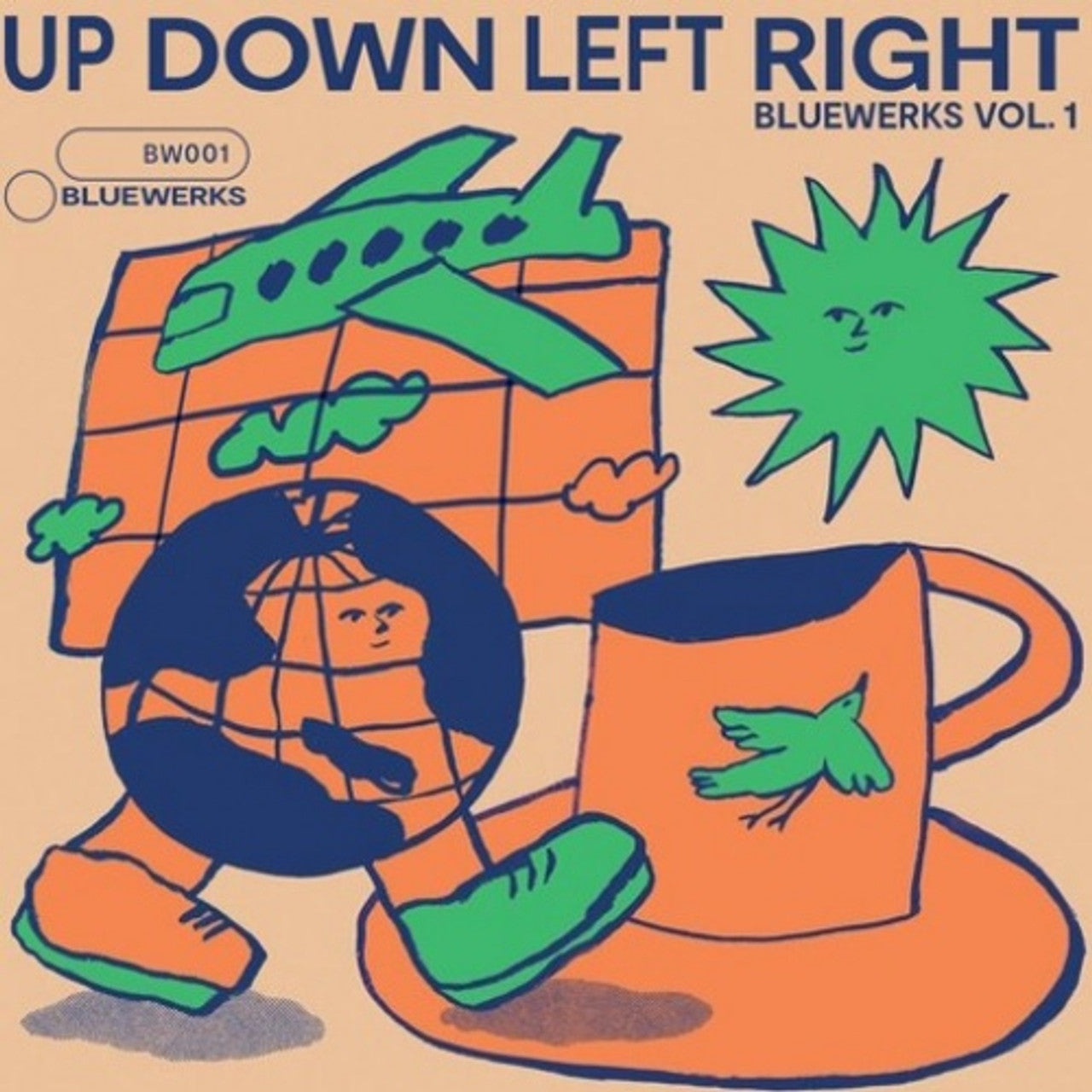 Various - Bluewerks Vol. 1 & 2: Up Down Left Right / In Full Bloom [Translucent Green Vinyl]