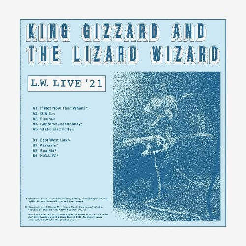 King Gizzard and the Lizard Wizard - L.W. Live in Australia (Reverse Groove) [Clear Vinyl]