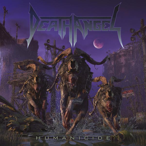 Death Angel - Humanicide [Purple w/ Cyan Splatter]