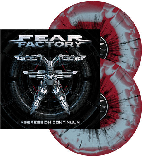 Fear Factory - Aggression Continuum [Red & Blue Swirl w/ Black Splatter Vinyl]