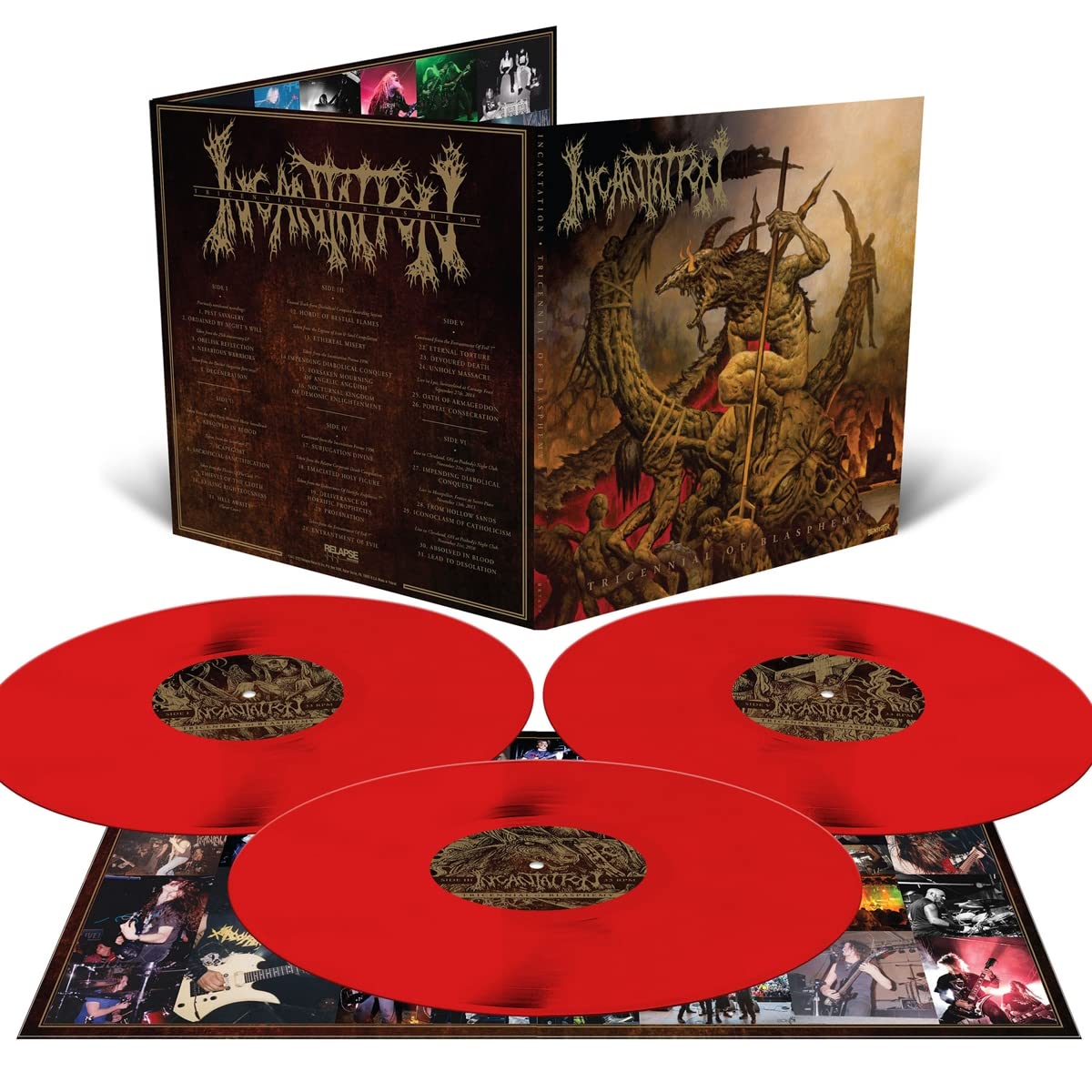 Incantation - Tricennial of Blasphemy [Red Vinyl, 3-lp]