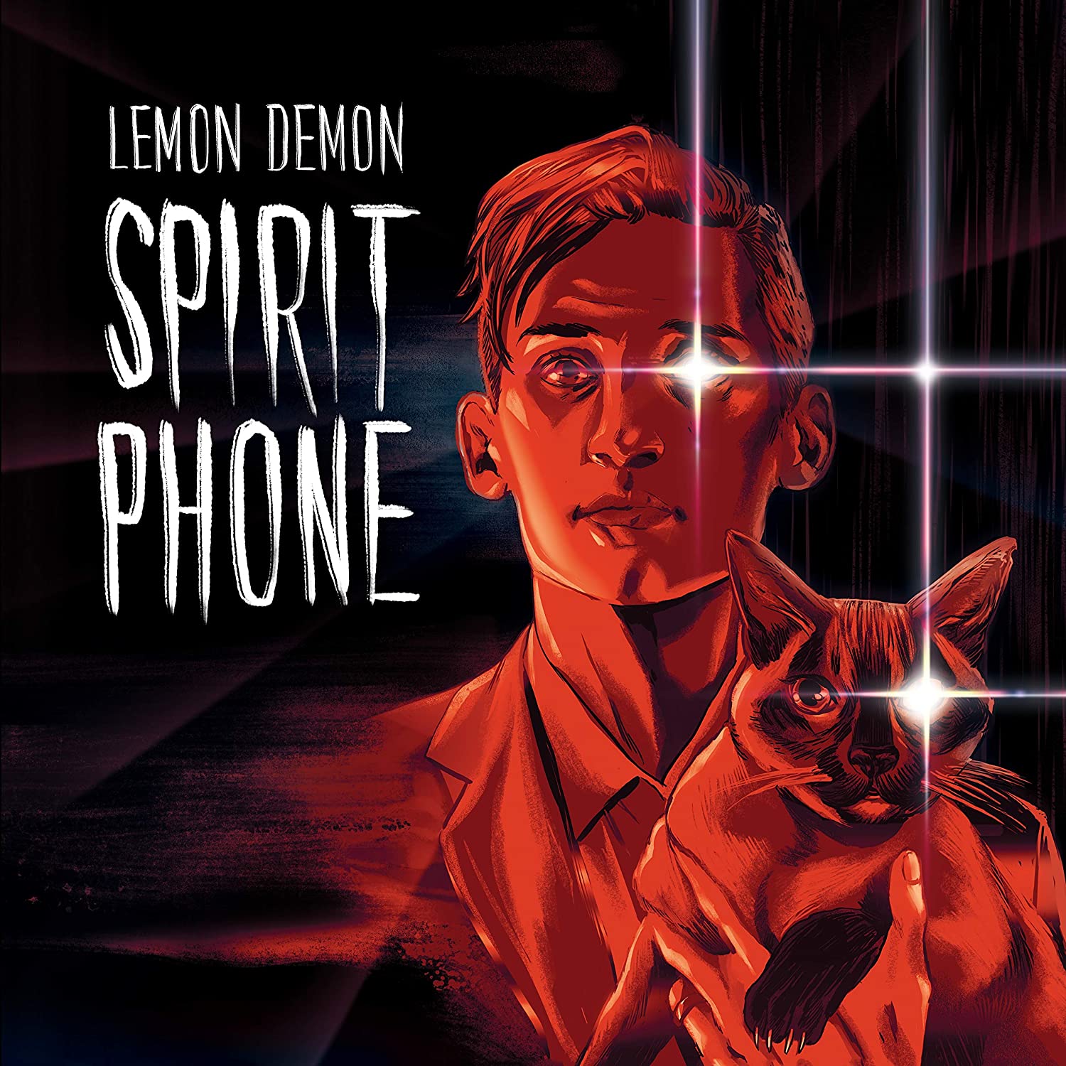 Lemon Demon - Spirit Phone [Red w/ White Splatter Vinyl]