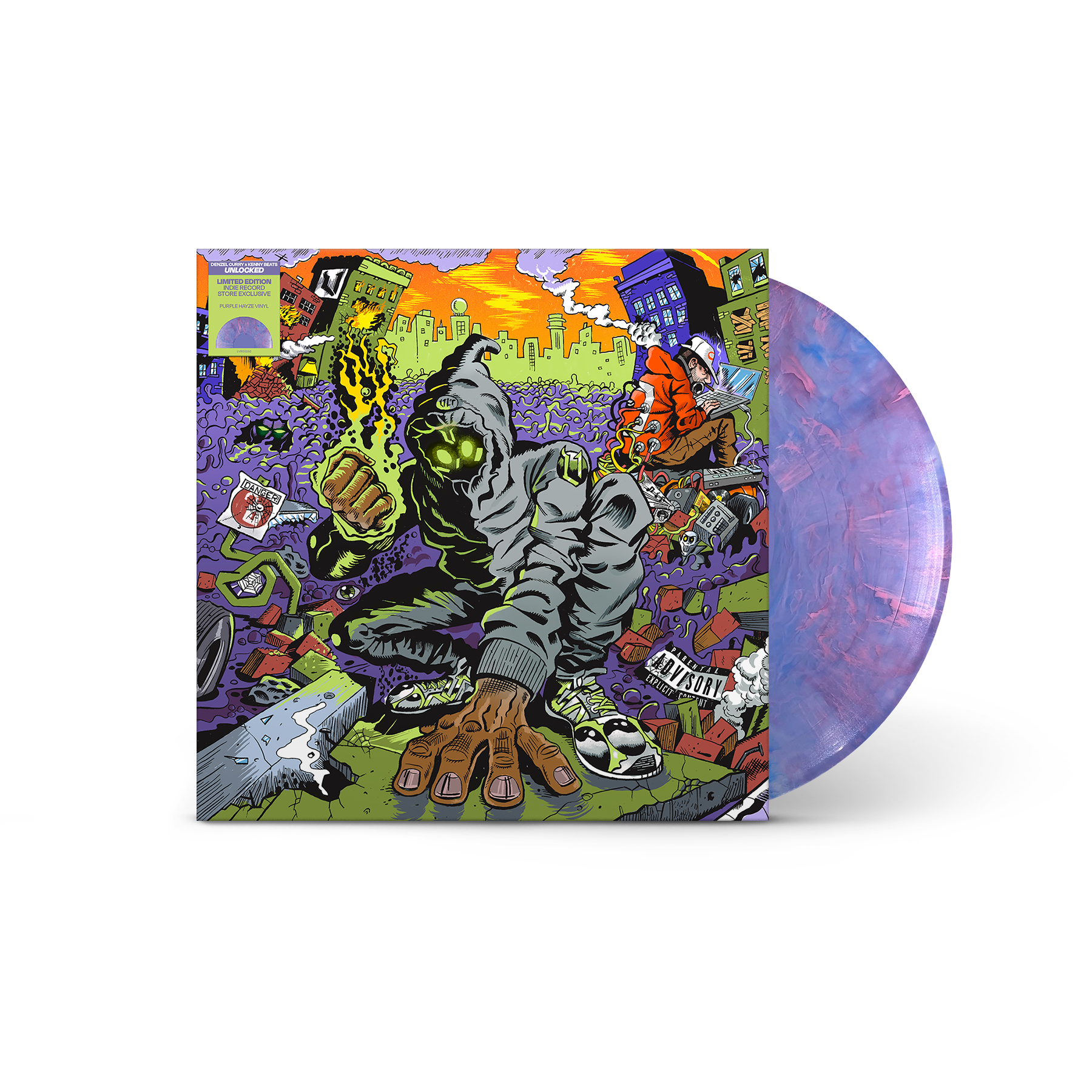 [DAMAGED] Denzel Curry & Kenny Beats - Unlocked [Indie-Exclusive Purple Hayze Vinyl]