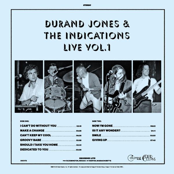 Durand Jones & The Indications - Durand Jones & The Indications Live Vol. 1 [Translucent Blue Vinyl]