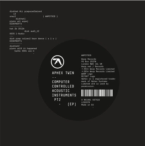 Aphex Twin - Computer Controlled Acoustic Instruments Pt2 (EP)