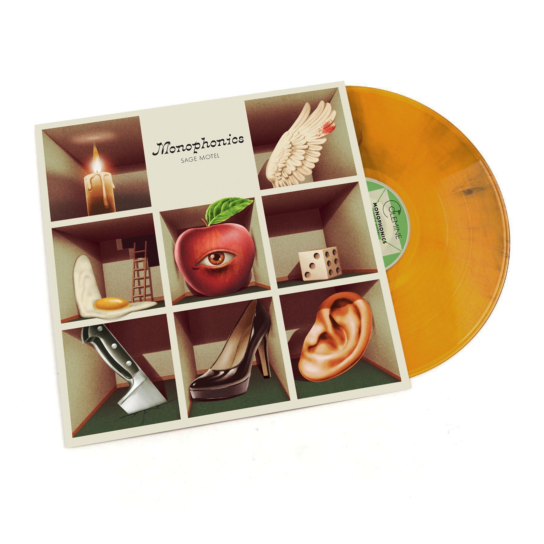 [DAMAGED] Monophonics - Sage Motel [Indie-Exclusive Orange w/ Black Swirl Vinyl]