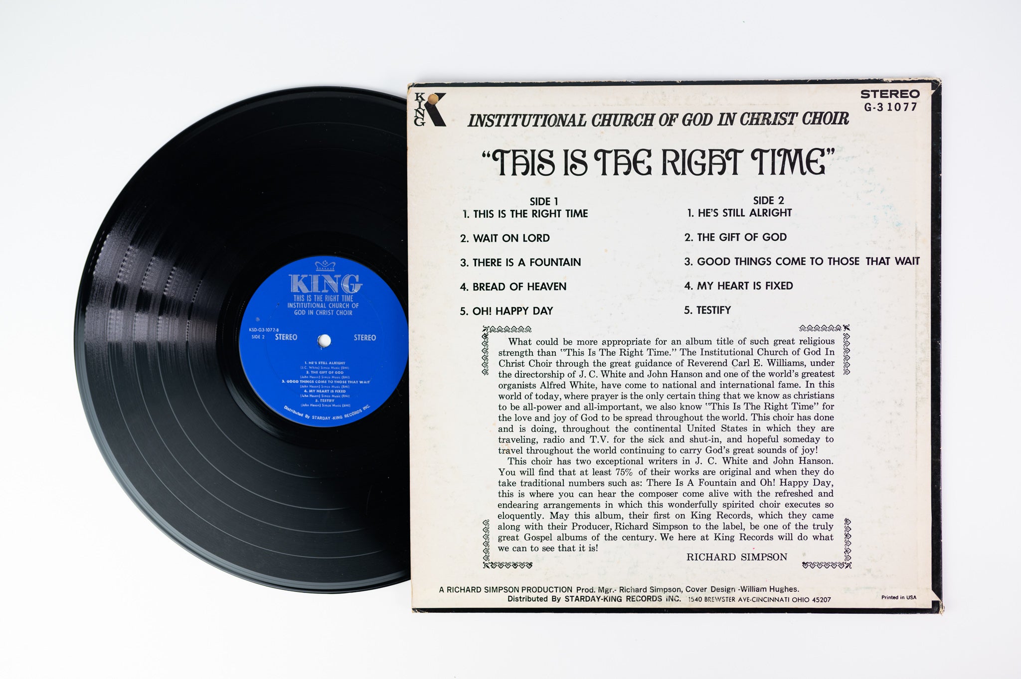 Institutional Church Of God In Christ Choir - This Is The Right Time on King