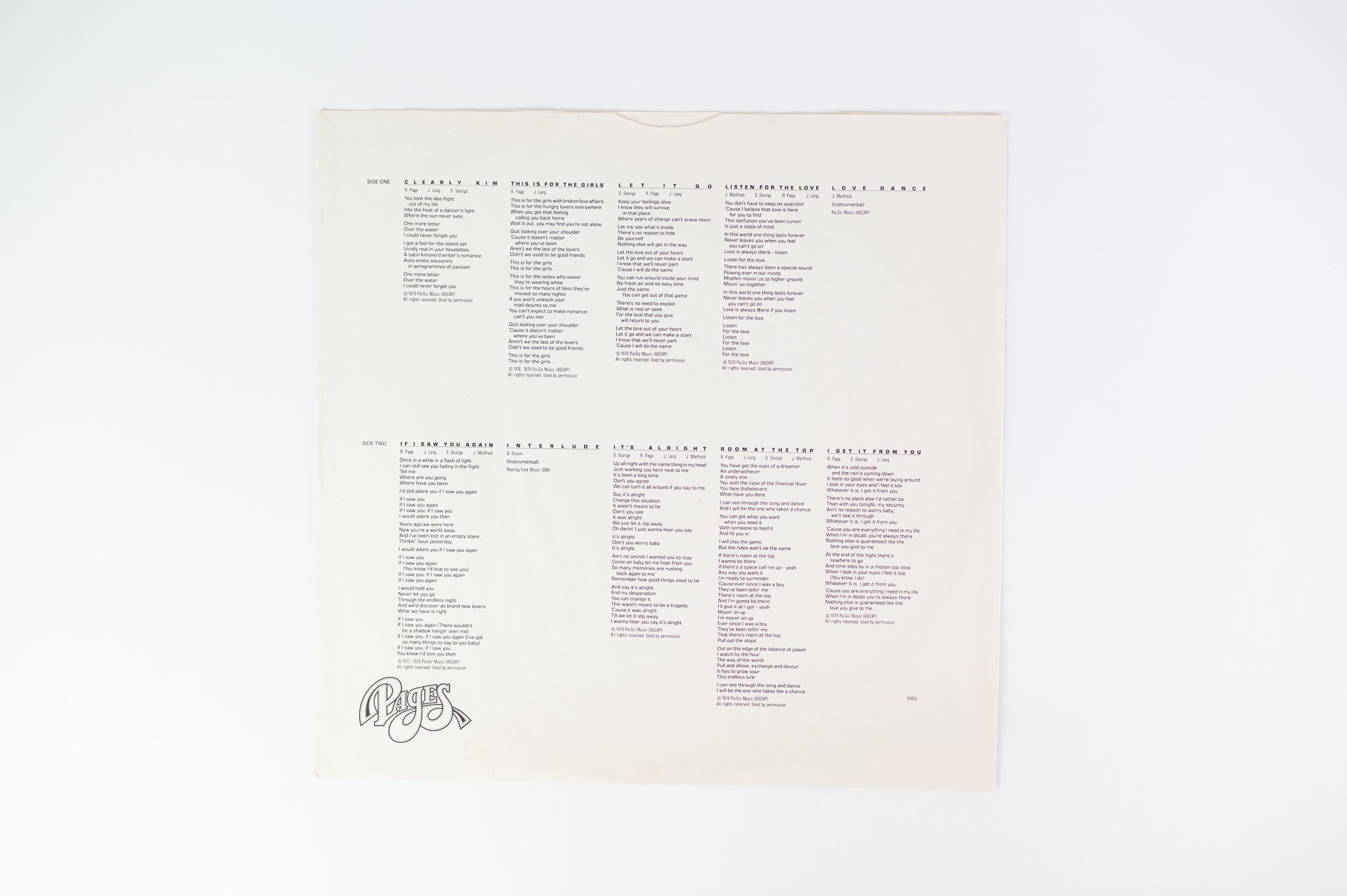 Pages - Pages S/T on Epic Promo
