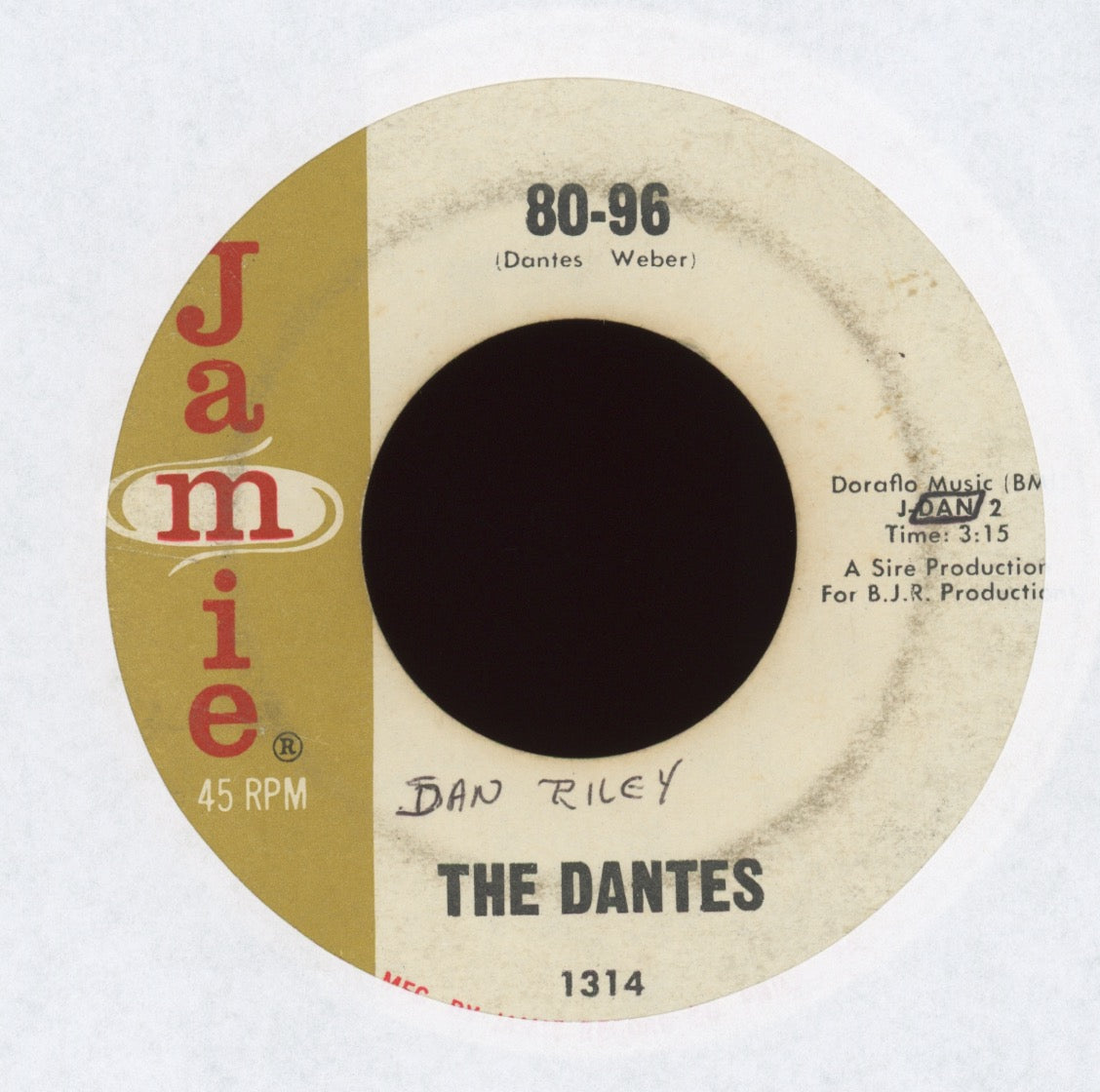 The Dantes - Can't Get Enough Of Your Love on Jamie