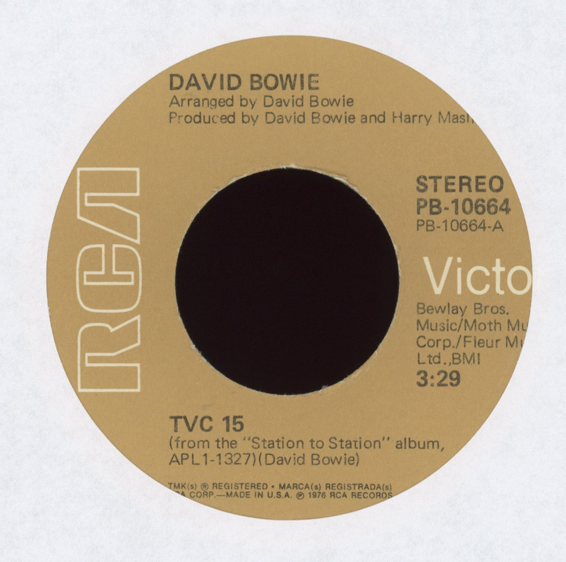 David Bowie - TVC 15 on RCA