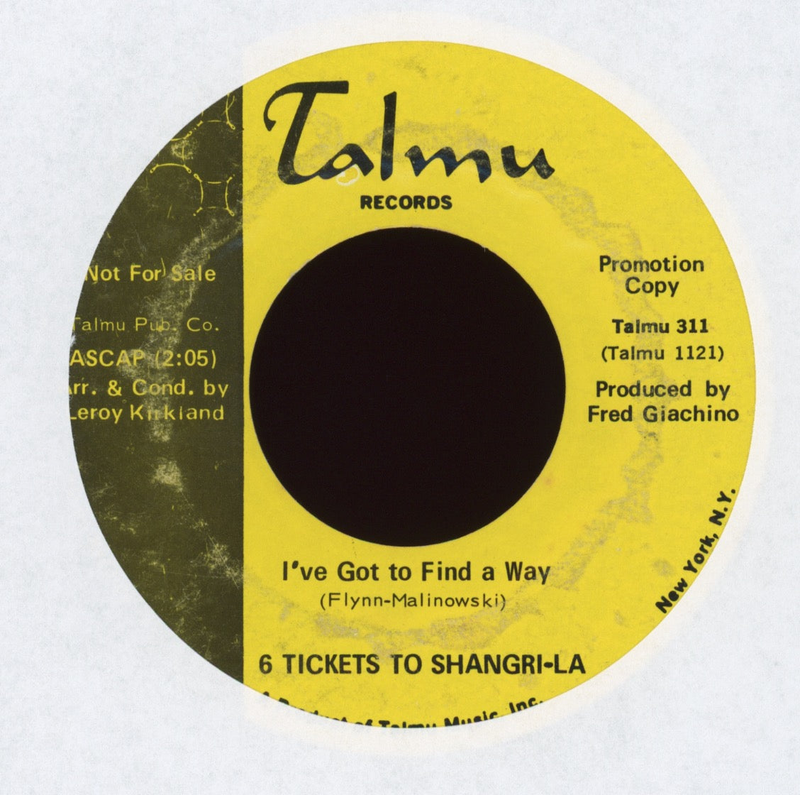 6 Tickets To Shangri-la - I've Got to Find a Way on Talmu Promo