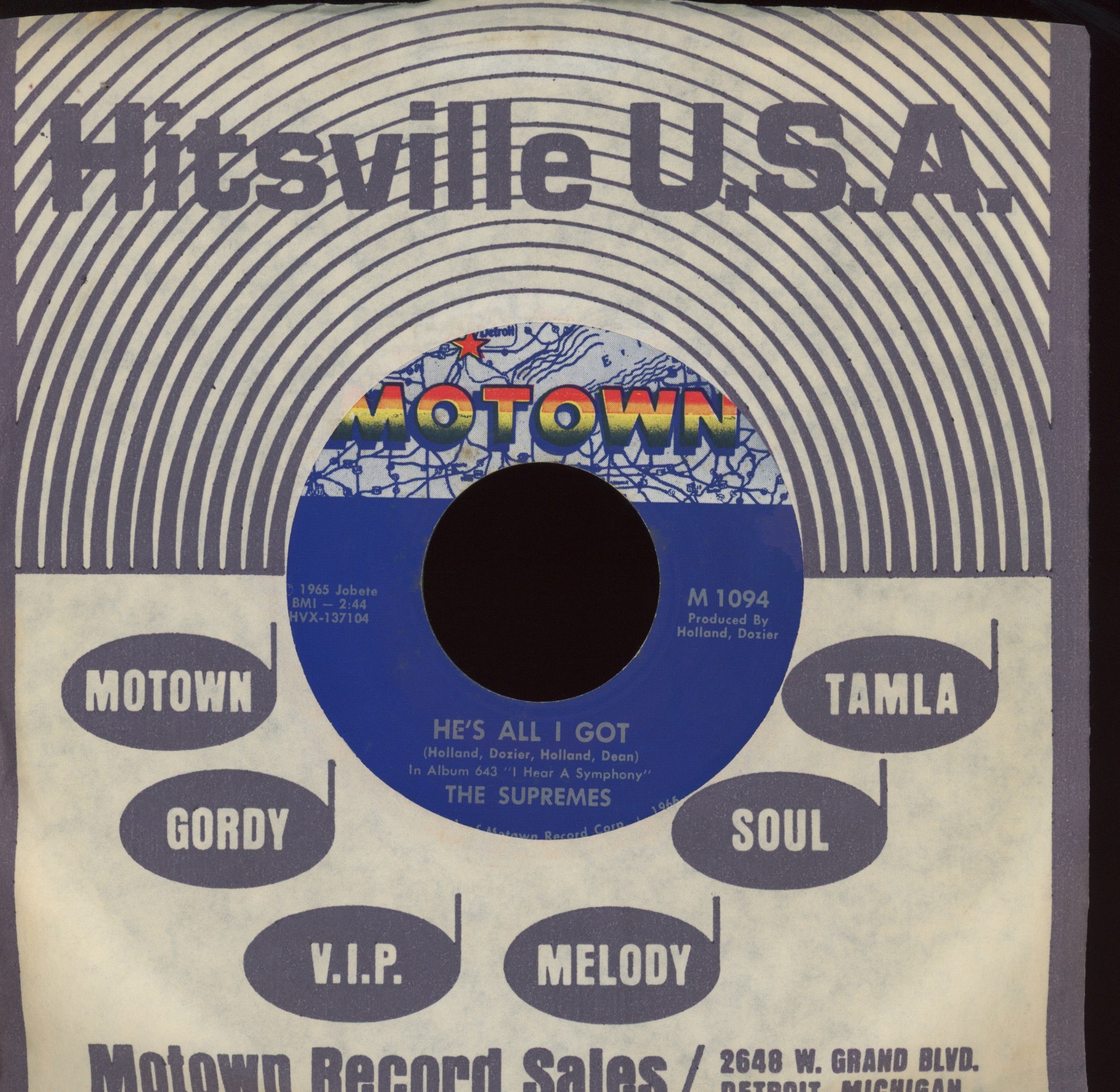 The Supremes - Love Is Like An Itching In My Heart on Tamla