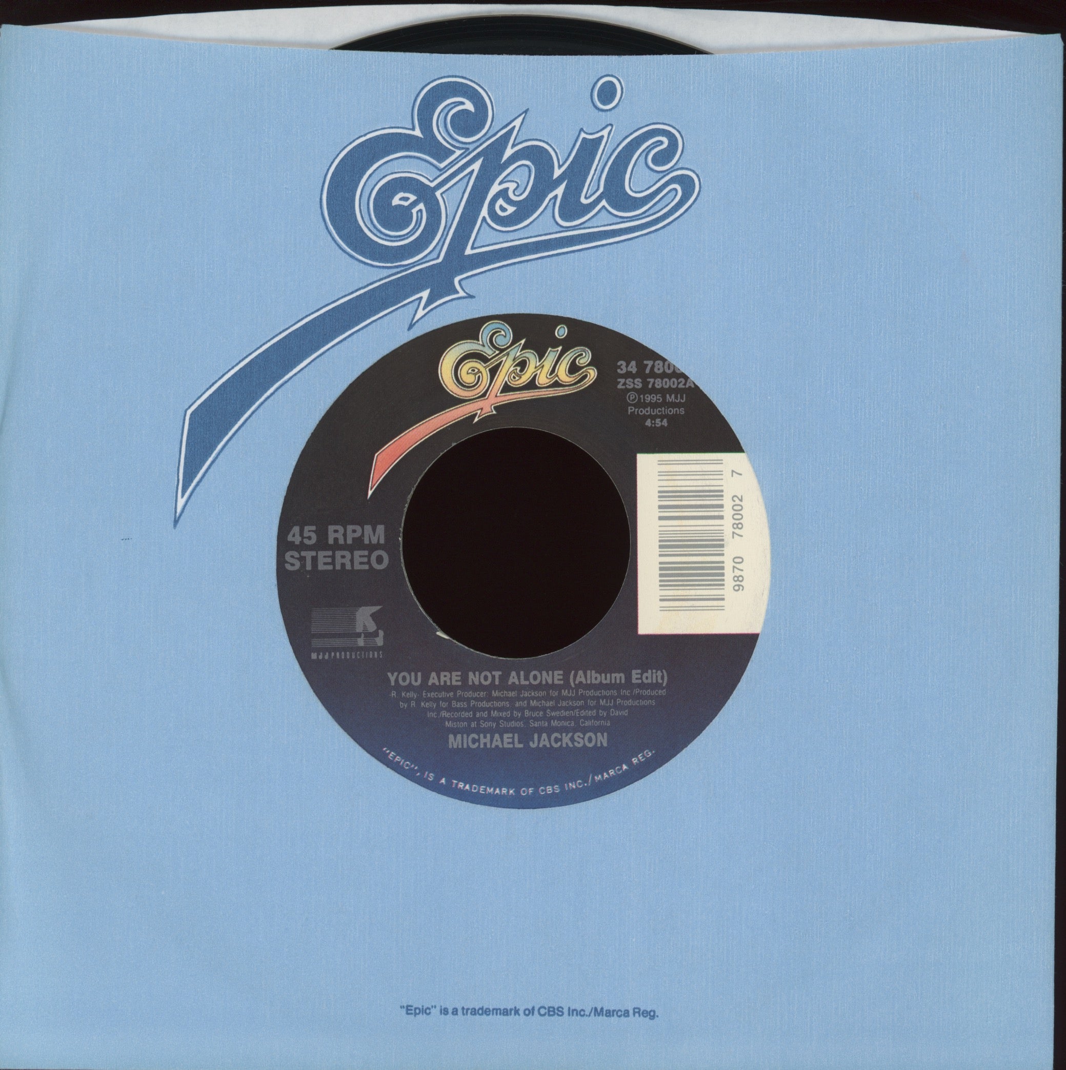Michael Jackson - You Are Not Alone on Epic