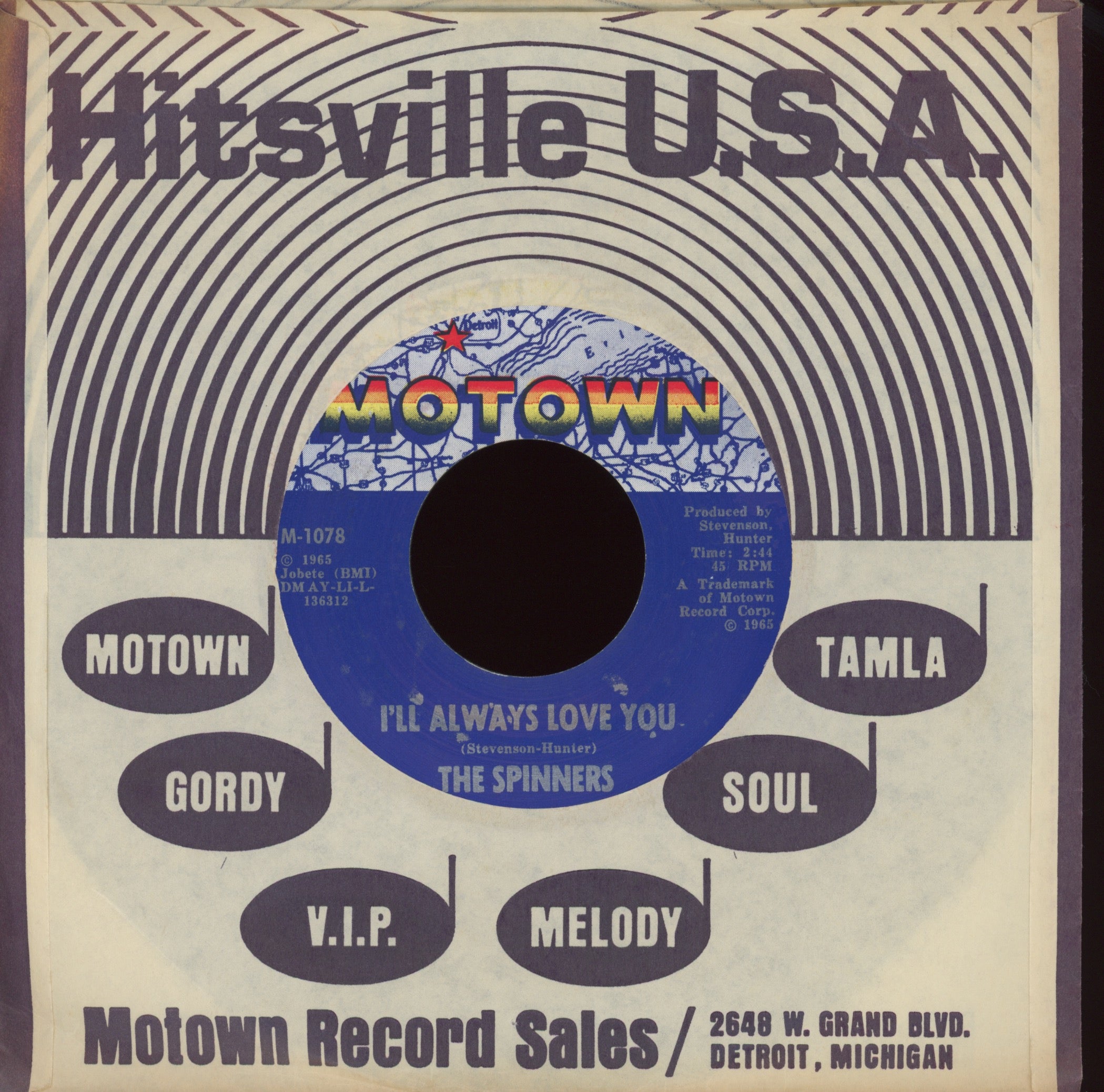 Spinners - I'll Always Love You on Motown