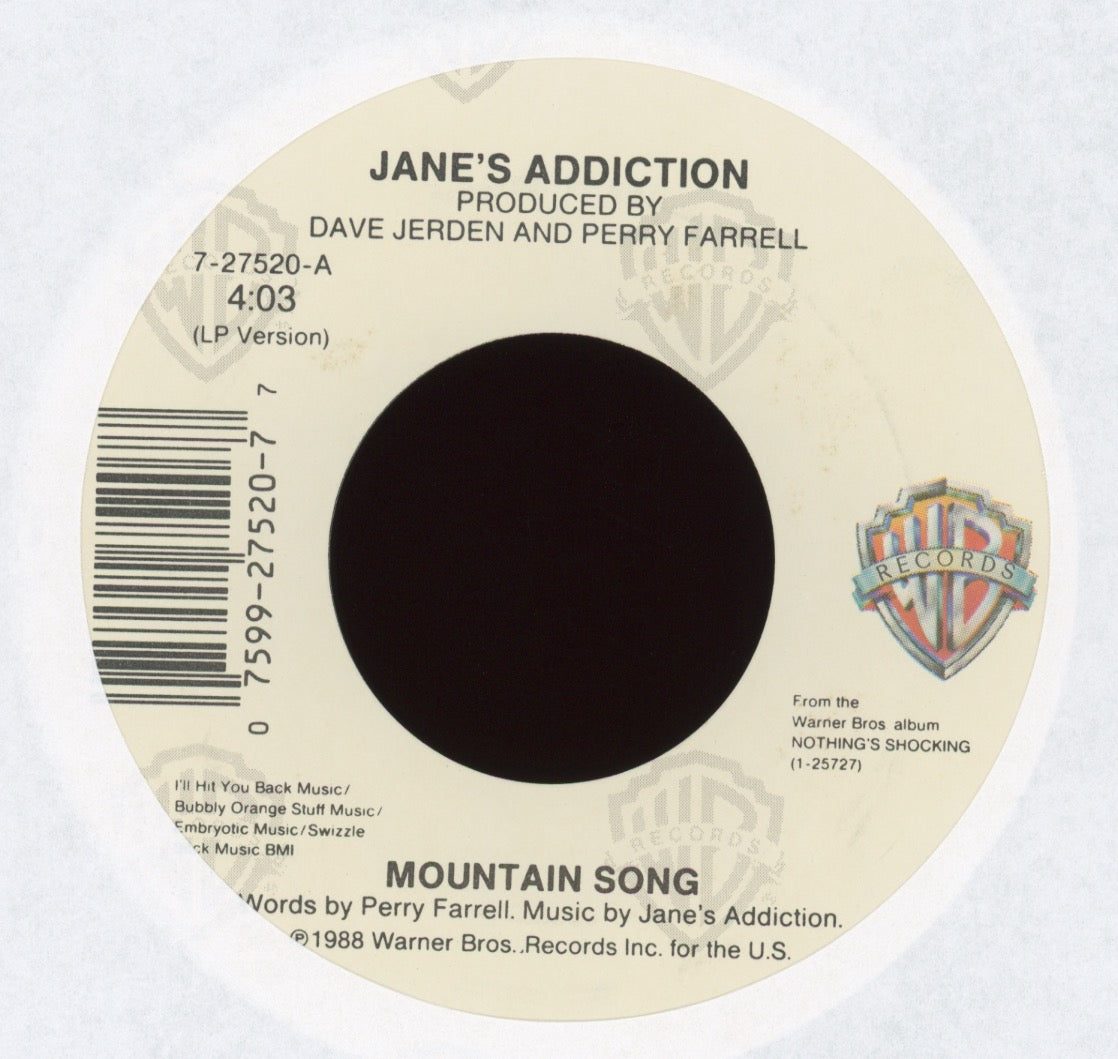 Jane's Addiction - Mountain Song on Warner Bros With Picture Sleeve