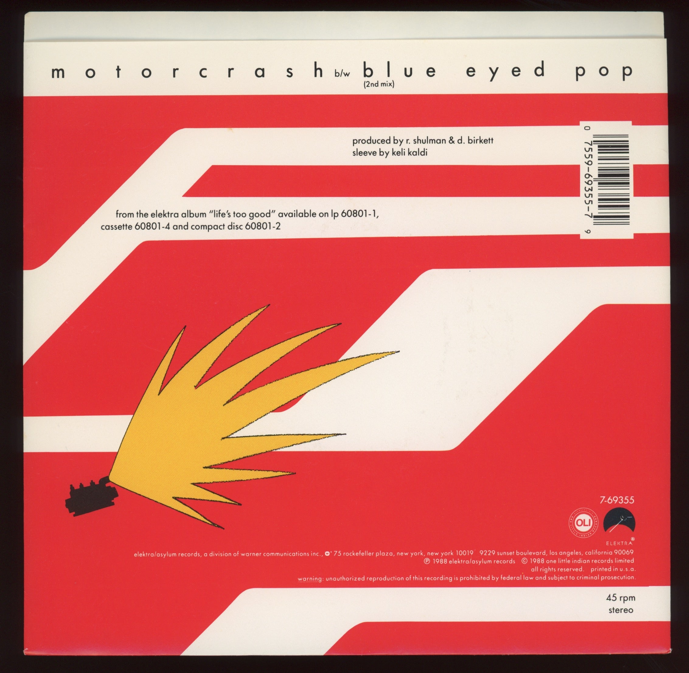 The Sugarcubes - Motorcrash on Elektra