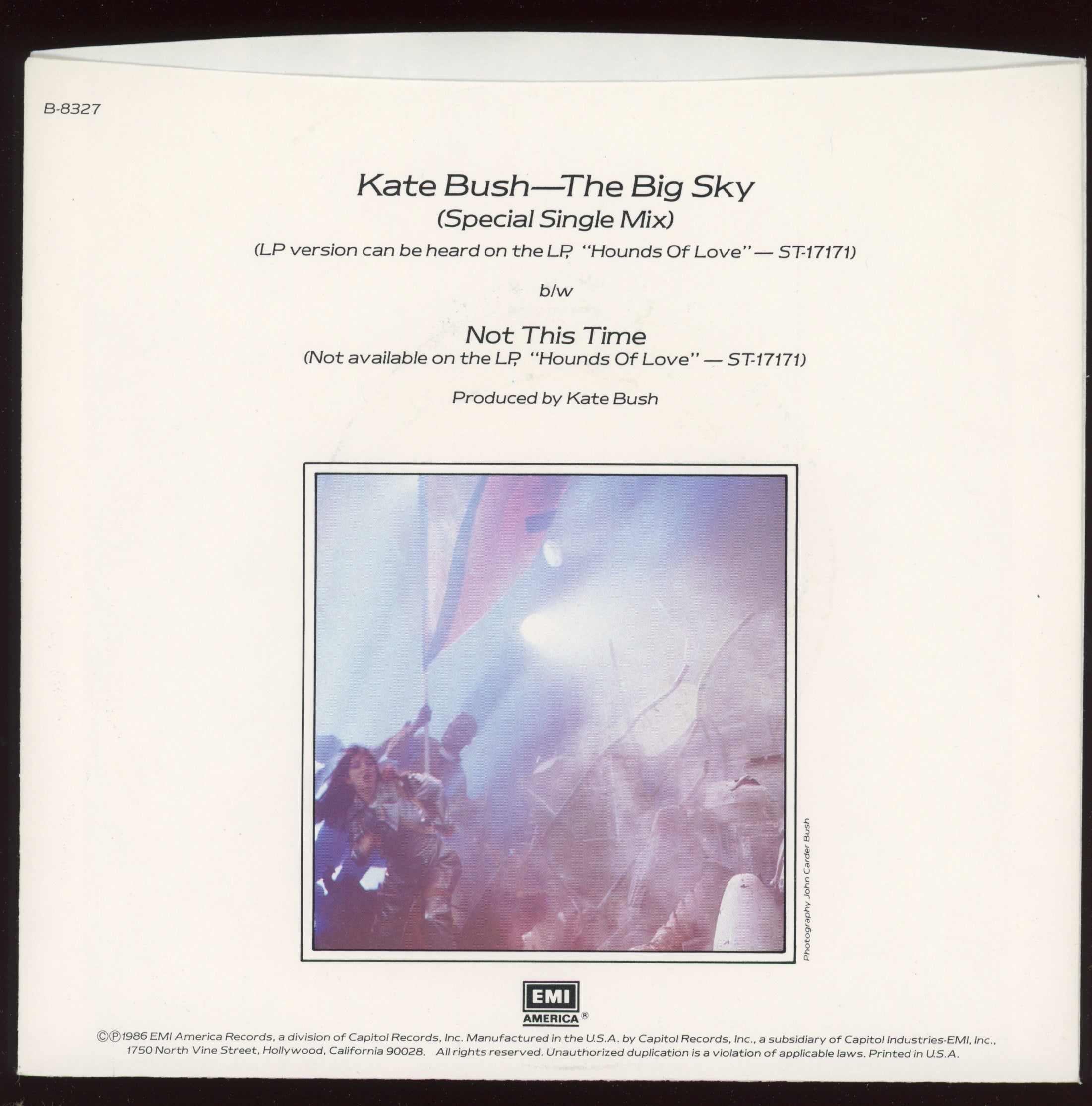 Kate Bush - The Big Sky (Special Single Mix) on EMI America