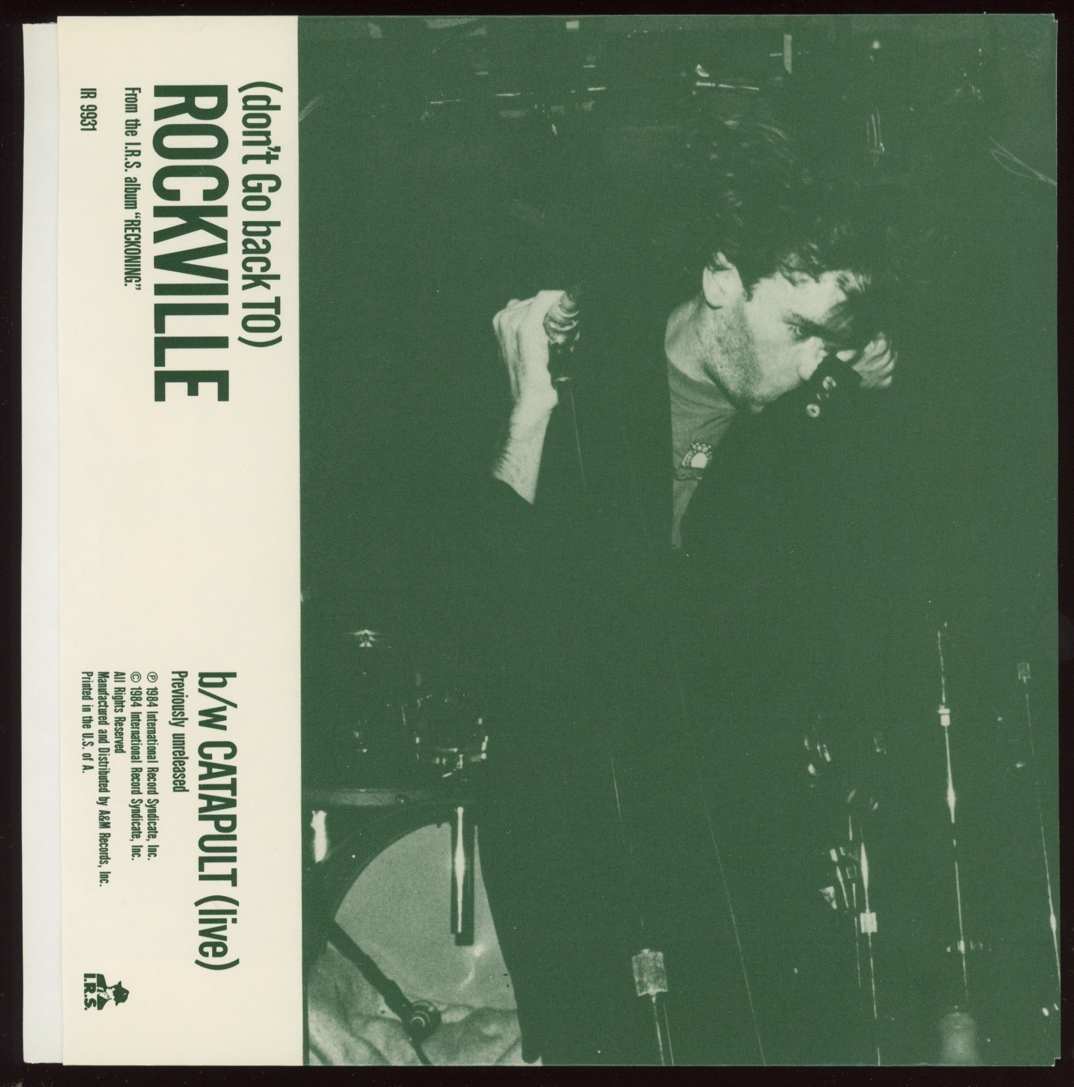 R.E.M. - (Don't Go Back To) Rockville on I.R.S. With Picture Sleeve