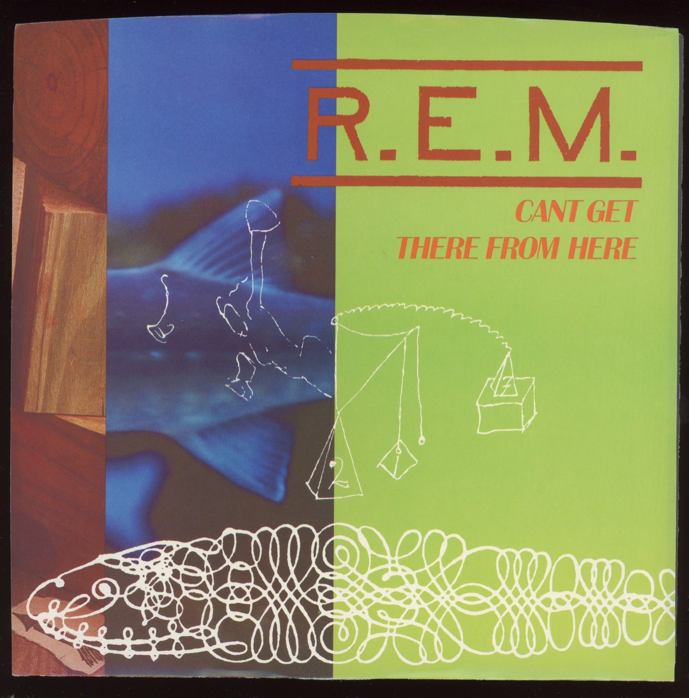 R.E.M. - Cant Get There From Here on I.R.S. With Picture Sleeve