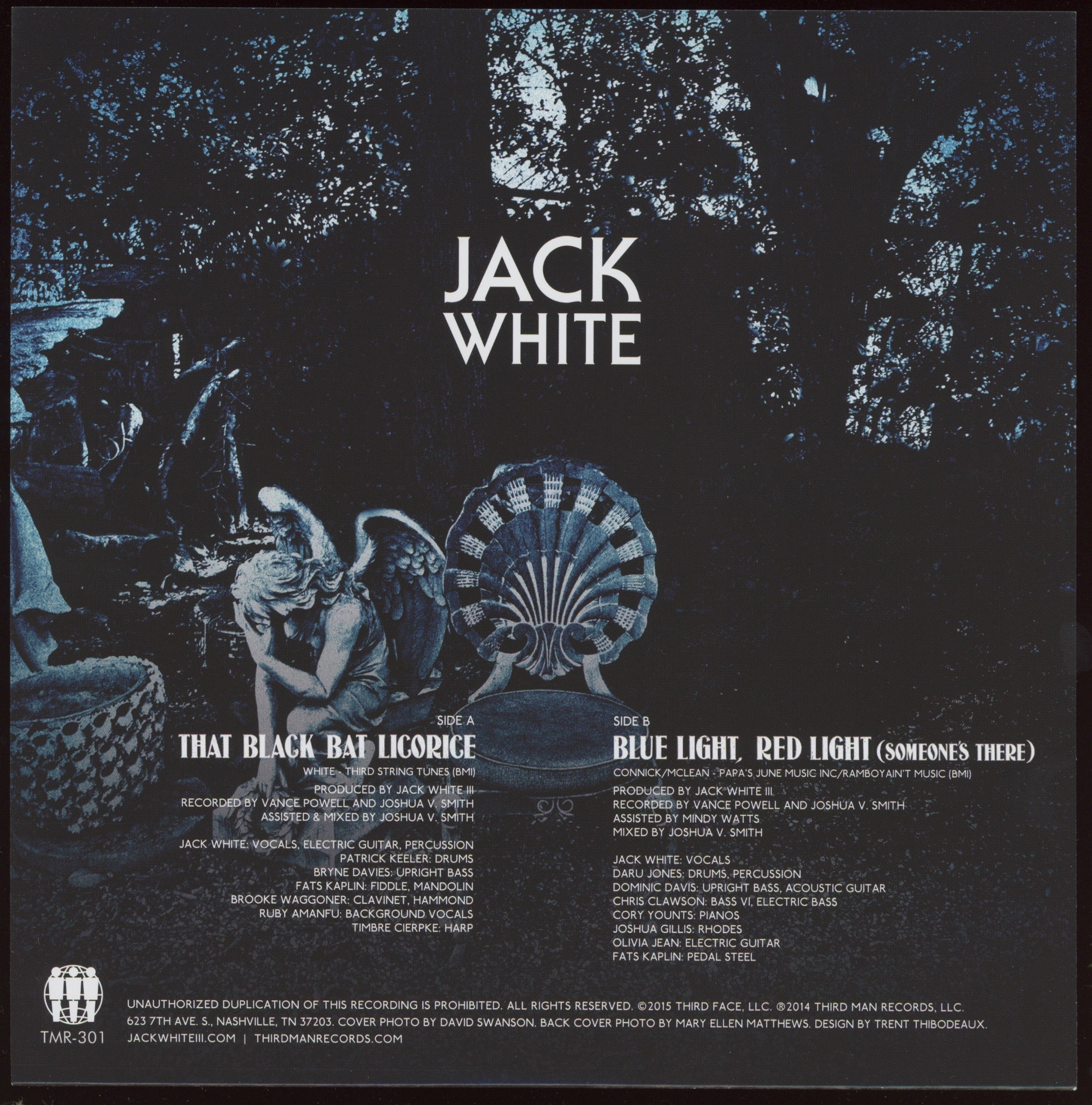 Jack White - That Black Bat Licorice on Third Man Limited Tri Color Pressing