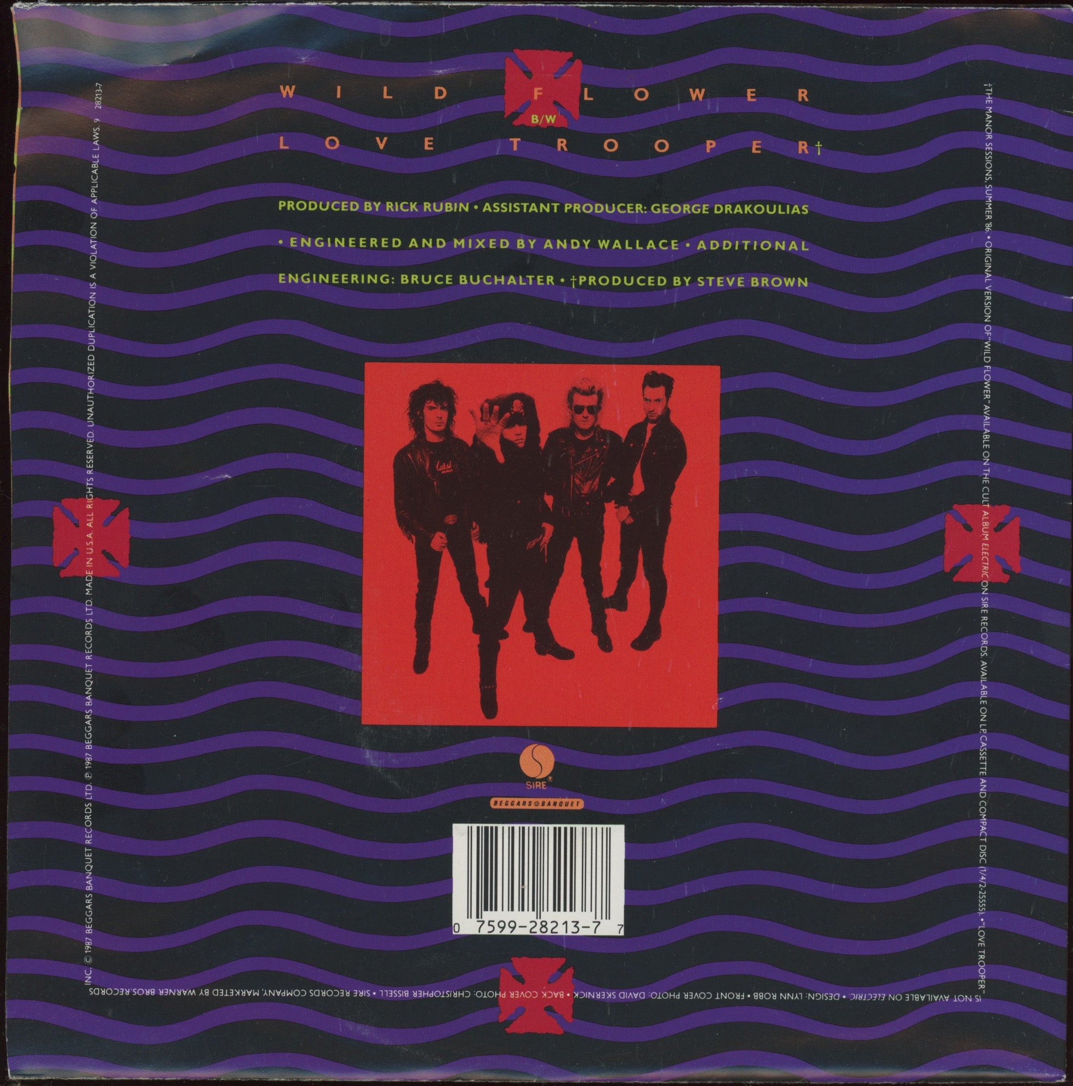 The Cult - Wild Flower on Sire With Poster Sleeve