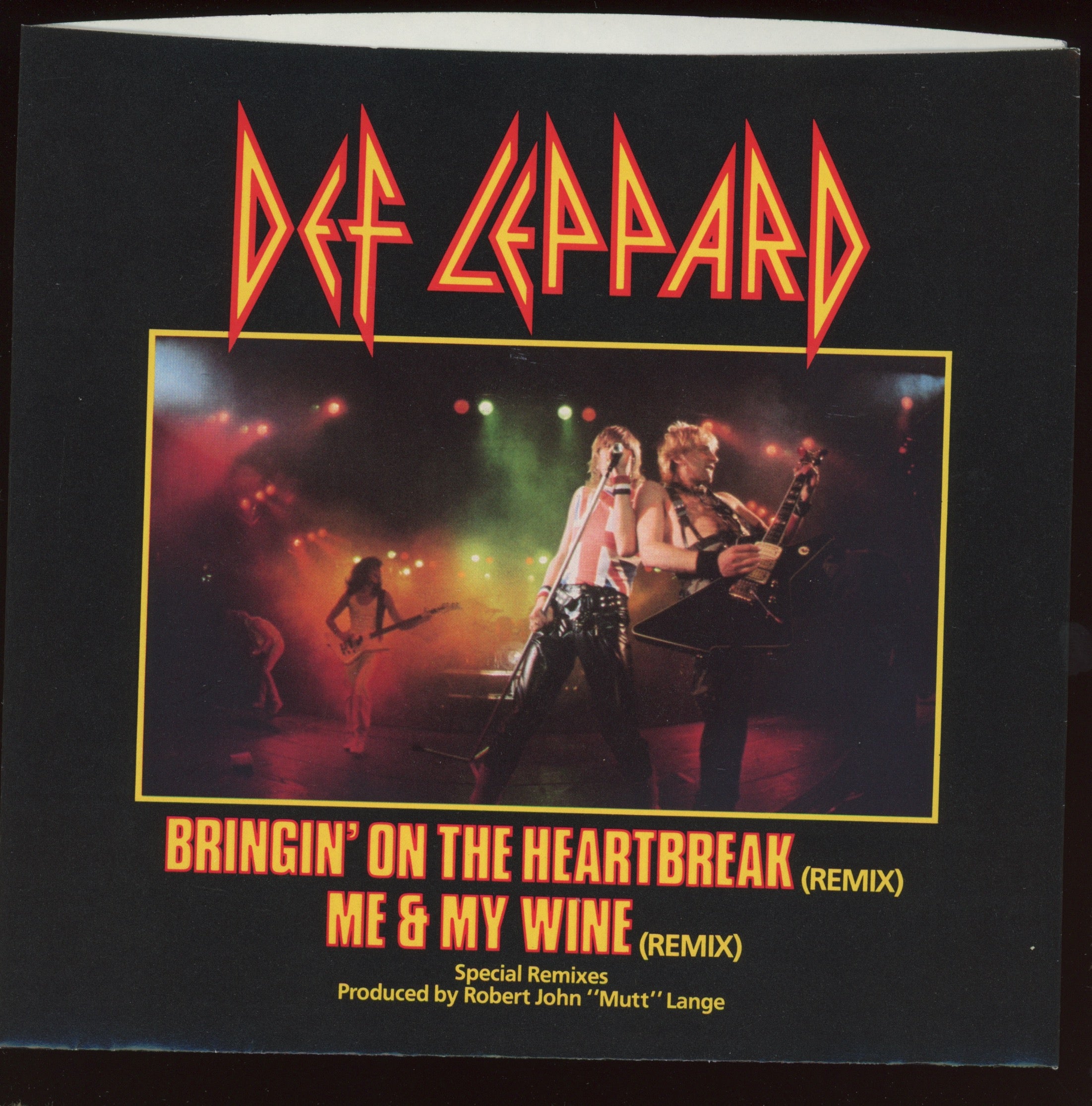 Def Leppard - Bringin' On The Heartbreak (Remix) on Mercury With Picture Sleeve