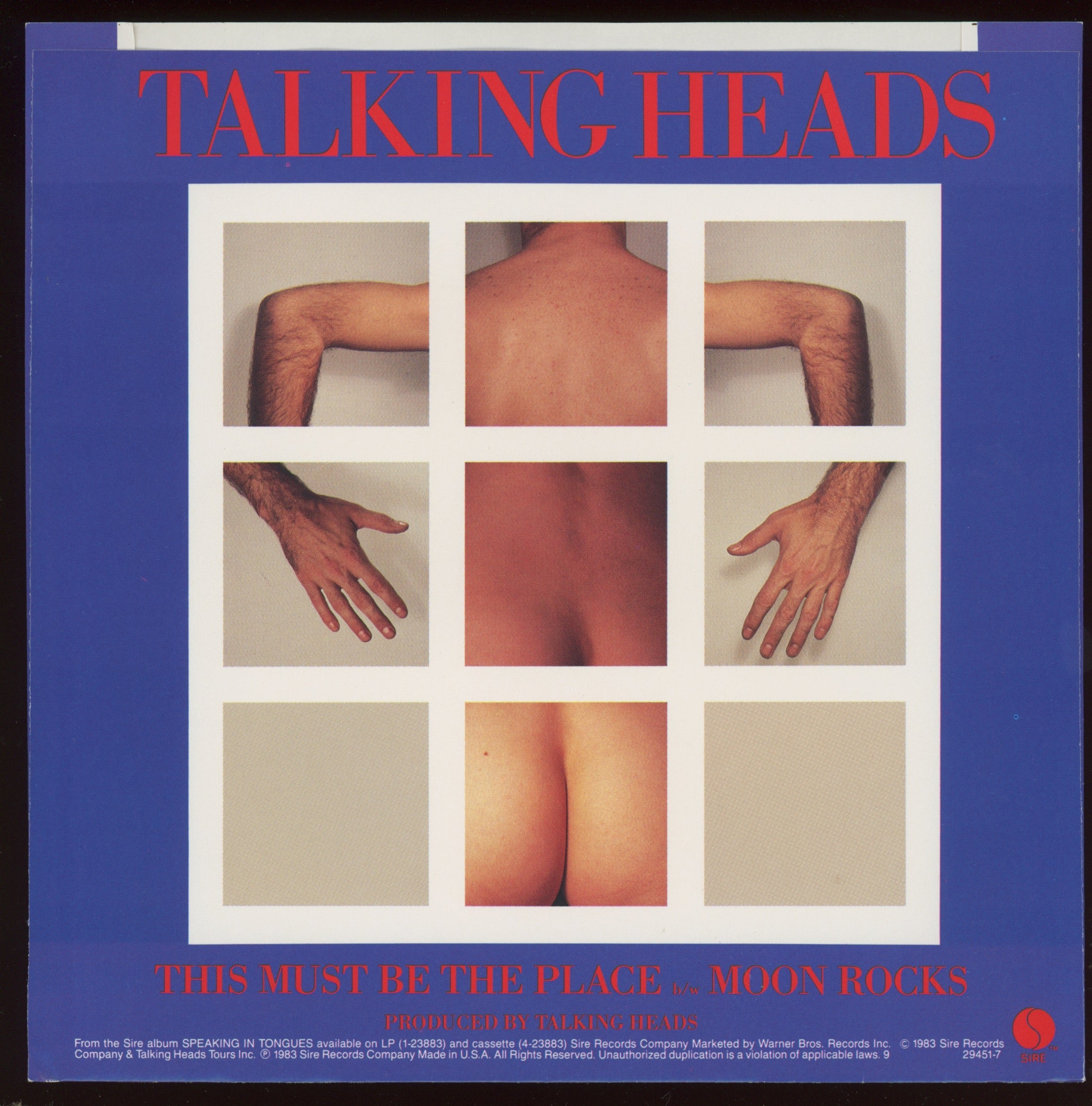Talking Heads - This Must Be The Place (Naive Melody) on Sire With Picture Sleeve
