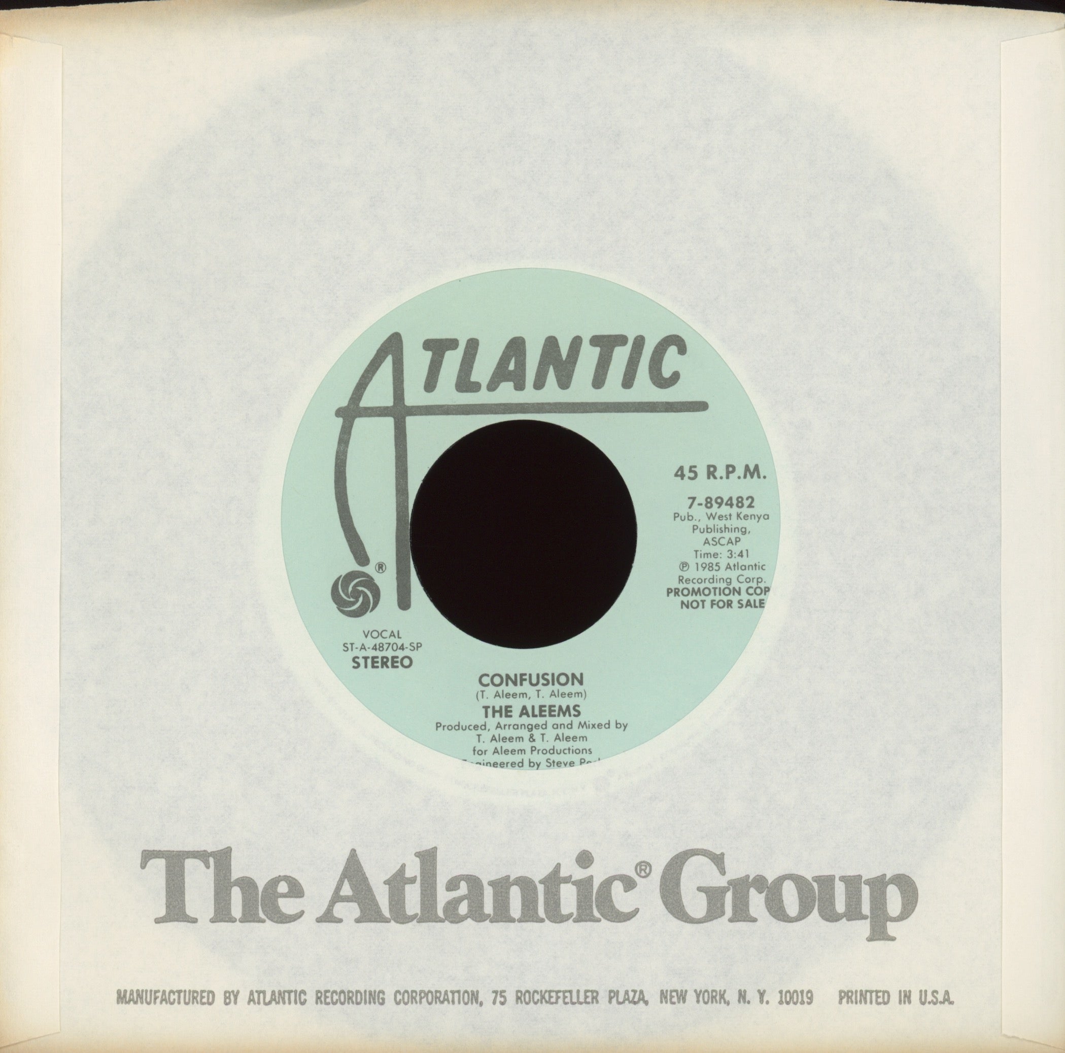 The Aleems - Confusion on Atlantic Promo