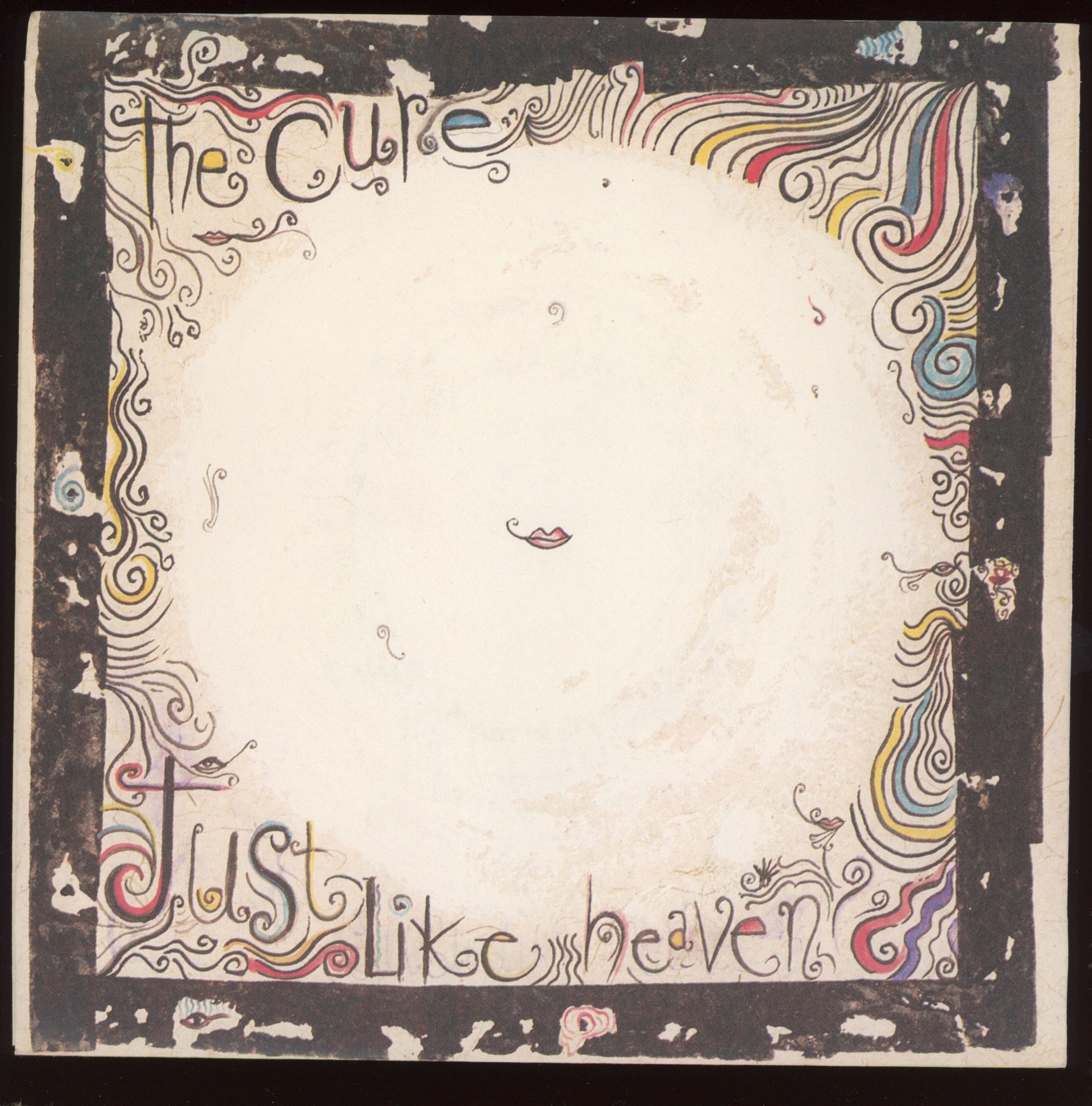 The Cure - Just Like Heaven on Elektra With Picture Sleeve