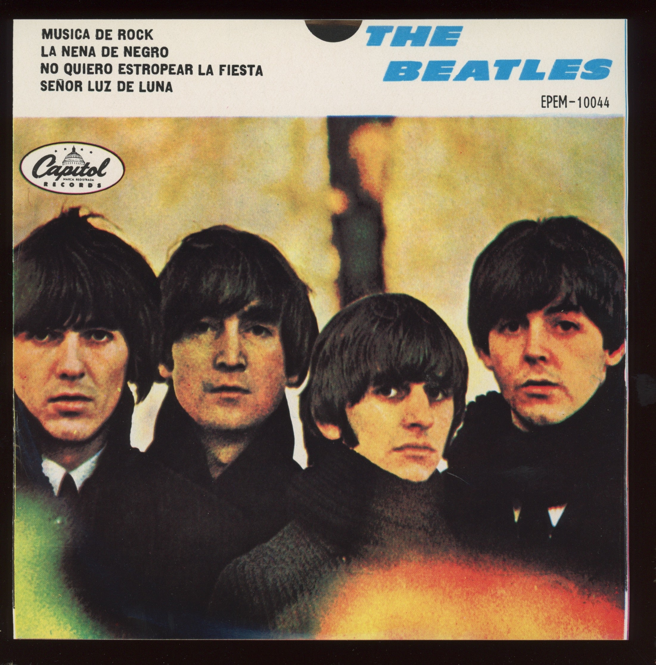 The Beatles - Musica De Rock on EMI EPEM-10044 Mexican Pressing With Picture Sleeve