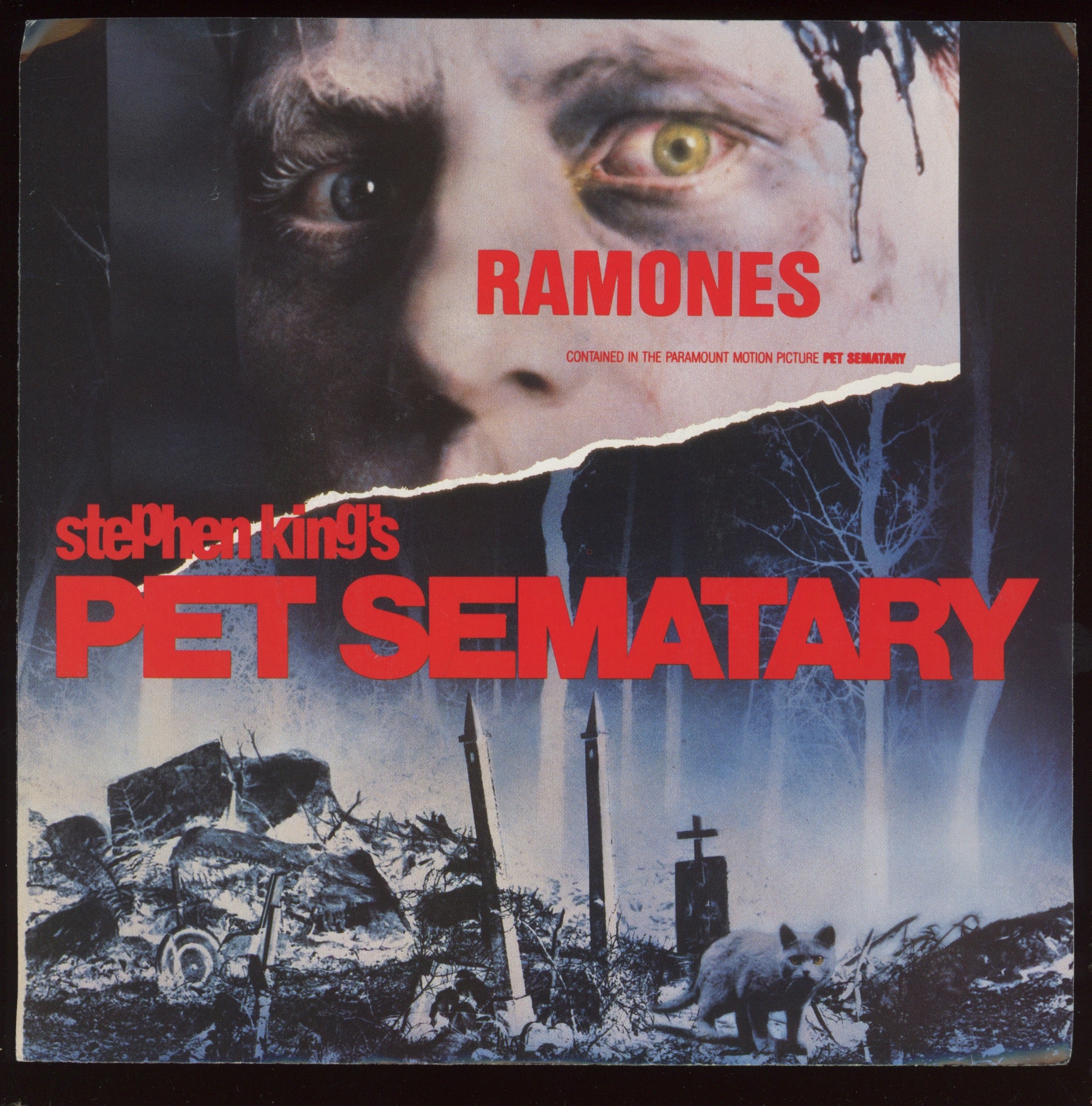 Ramones - Pet Sematary on Sire With Picture Sleeve