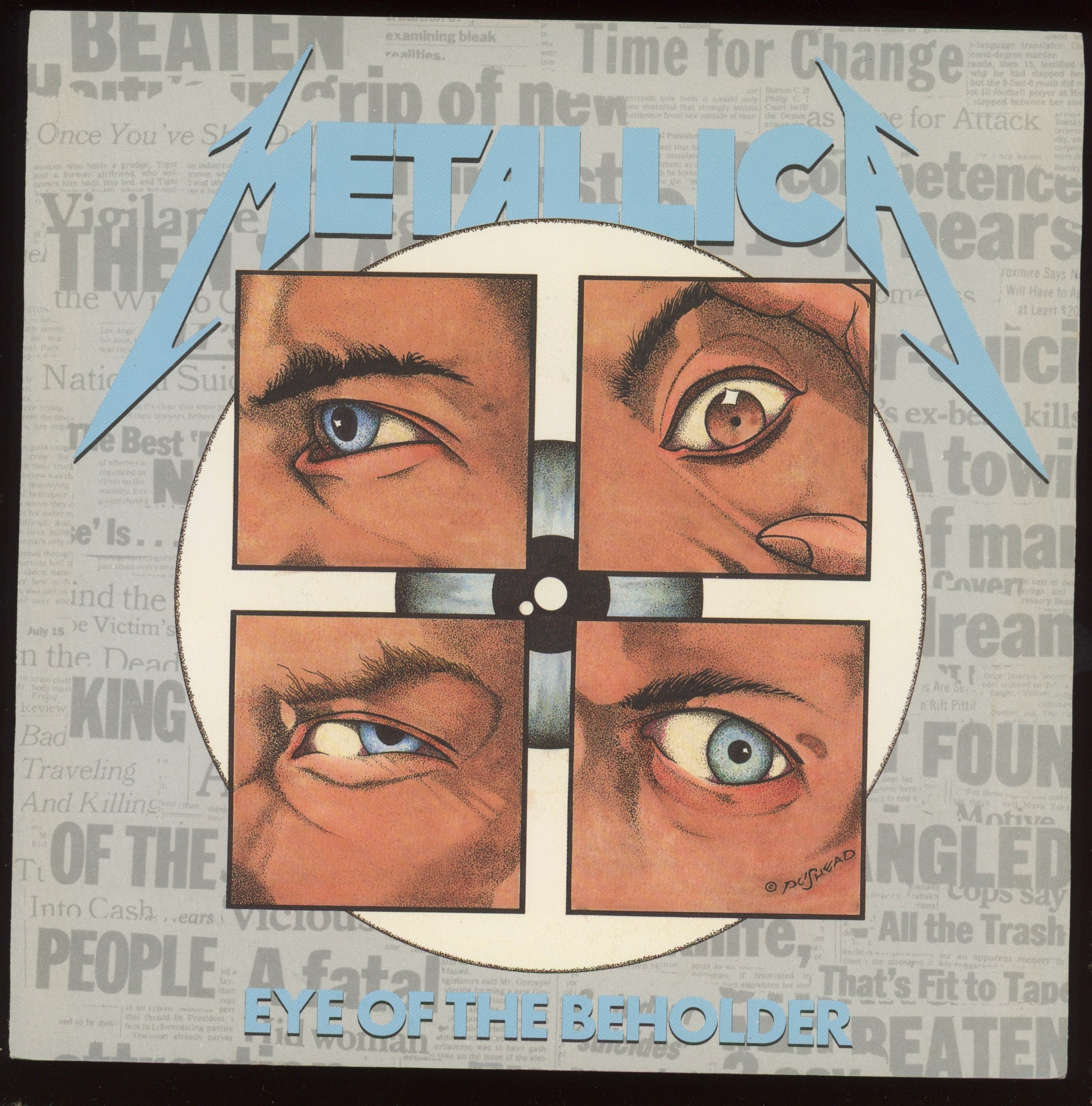Metallica - Eye Of The Beholder on Elektra With Picture Sleeve