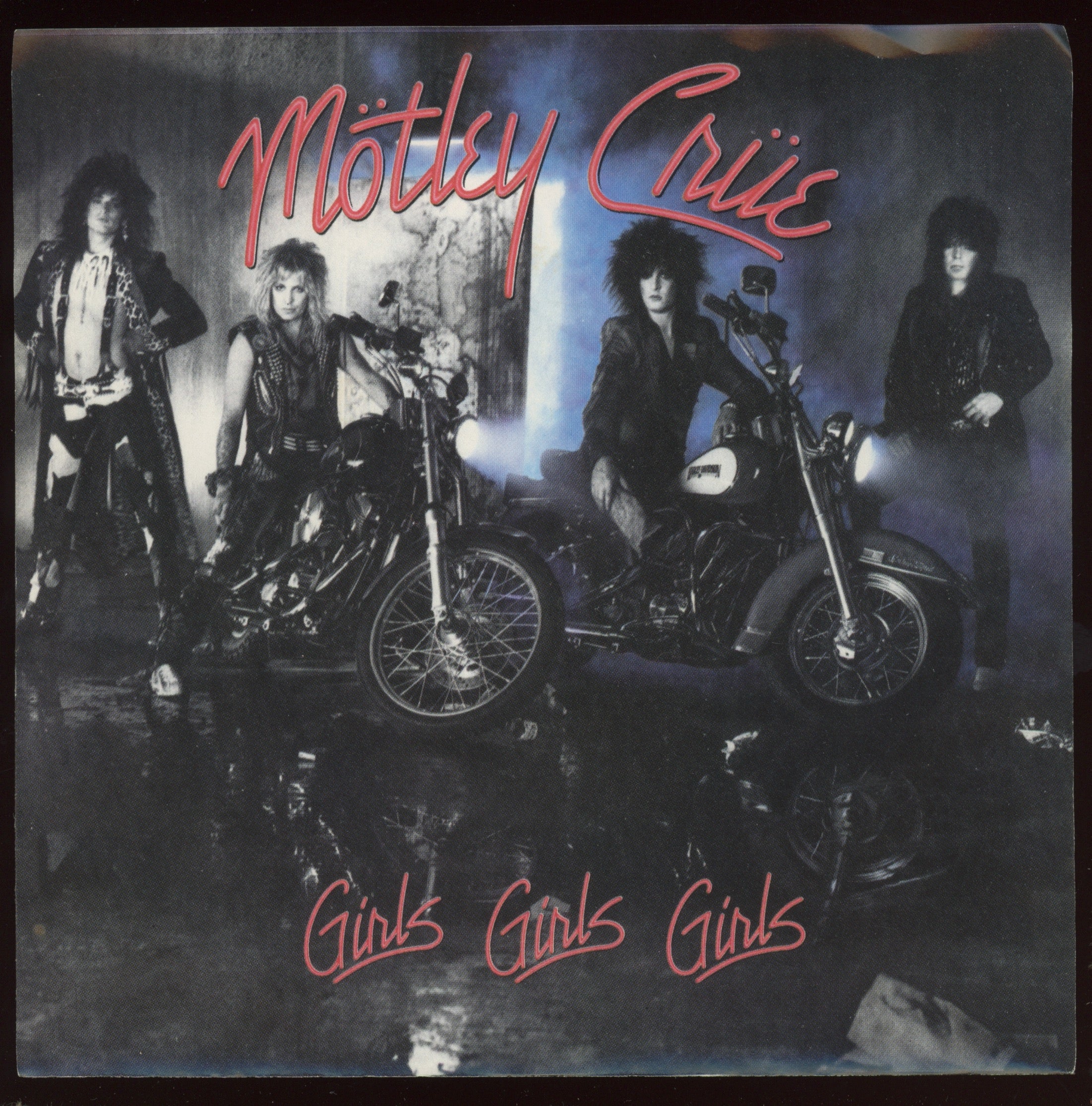 Mötley Crüe - Girls Girls Girls on Elektra With Picture Sleeve