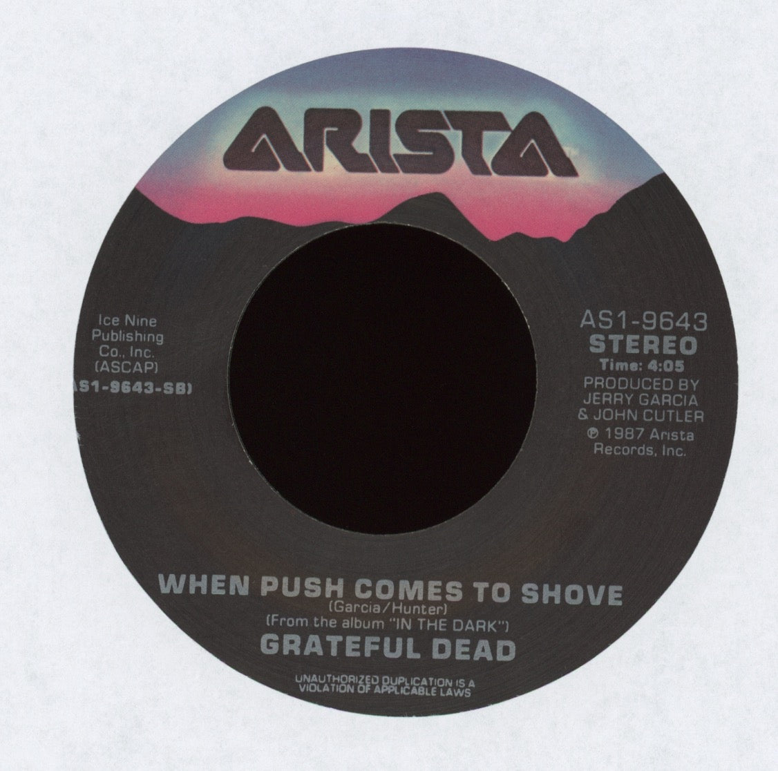 The Grateful Dead - Throwing Stones (Ashes Ashes) / on Arista