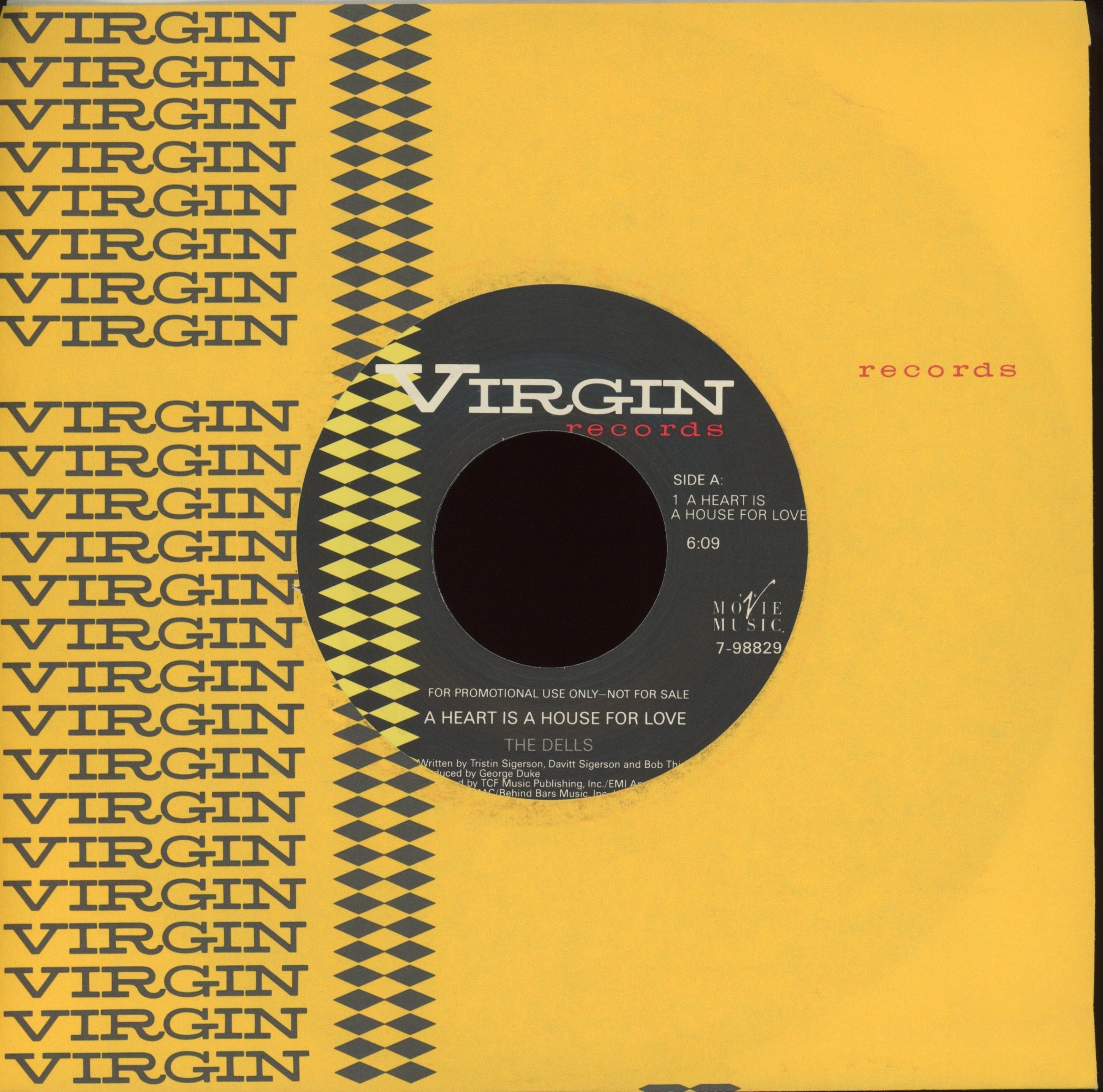 The Dells - A Heart Is A House For Love on Virgin Promo Only