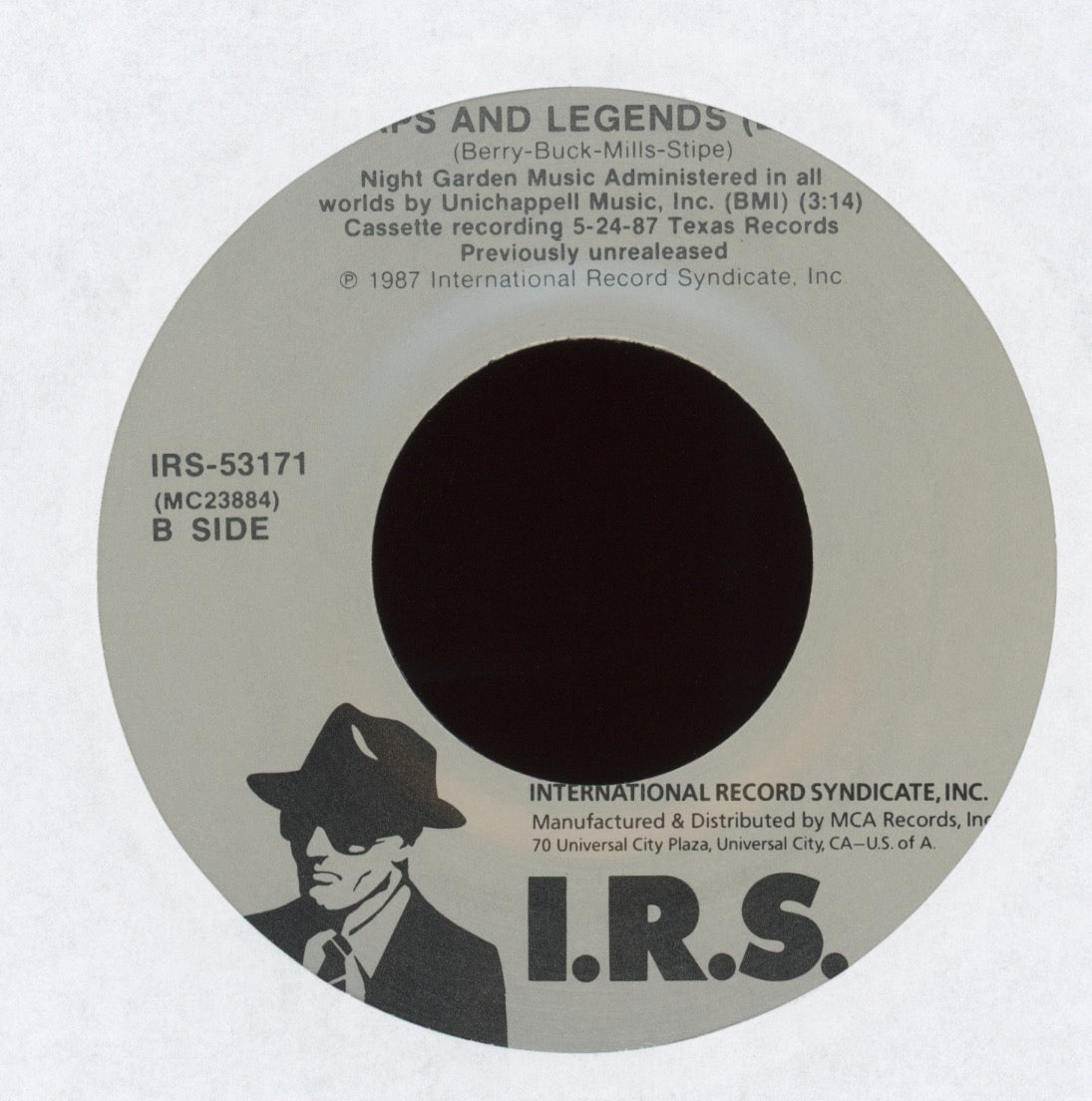 R.E.M. - The One I Love on I.R.S. With Picture Sleeve