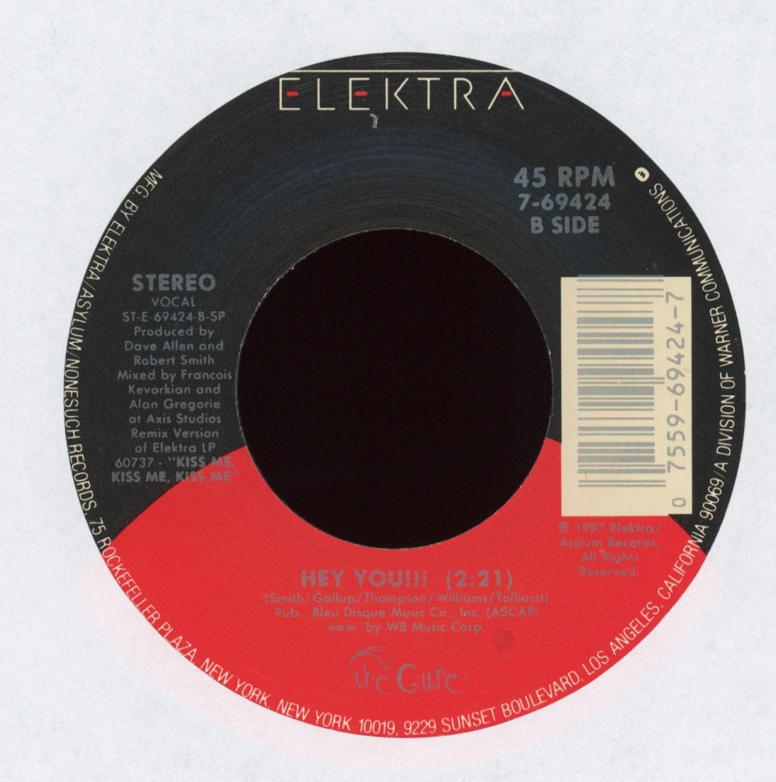 The Cure - Hot Hot Hot!!! on Elektra With Picture Sleeve