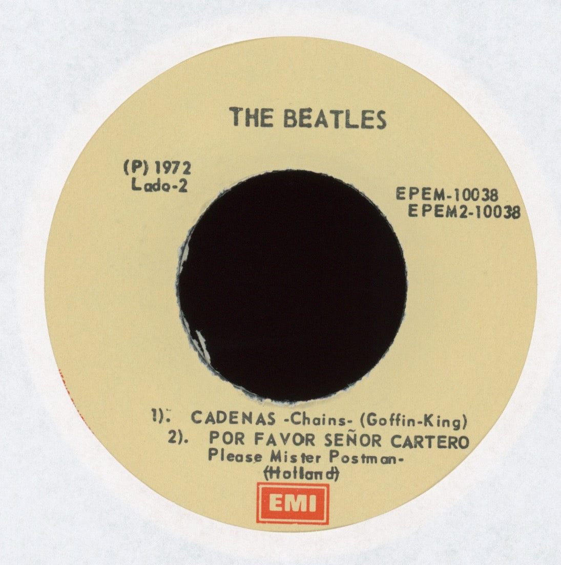 The Beatles - El Diablo En Su Corazon on EMI EPEM-10038 Mexican Reissue With Picture Sleeve