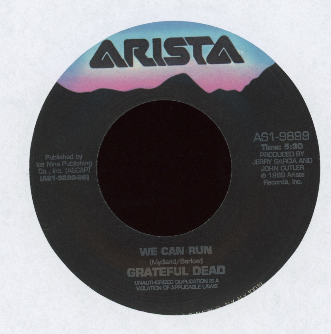 The Grateful Dead - Foolish Heart on Arista With Picture Sleeve