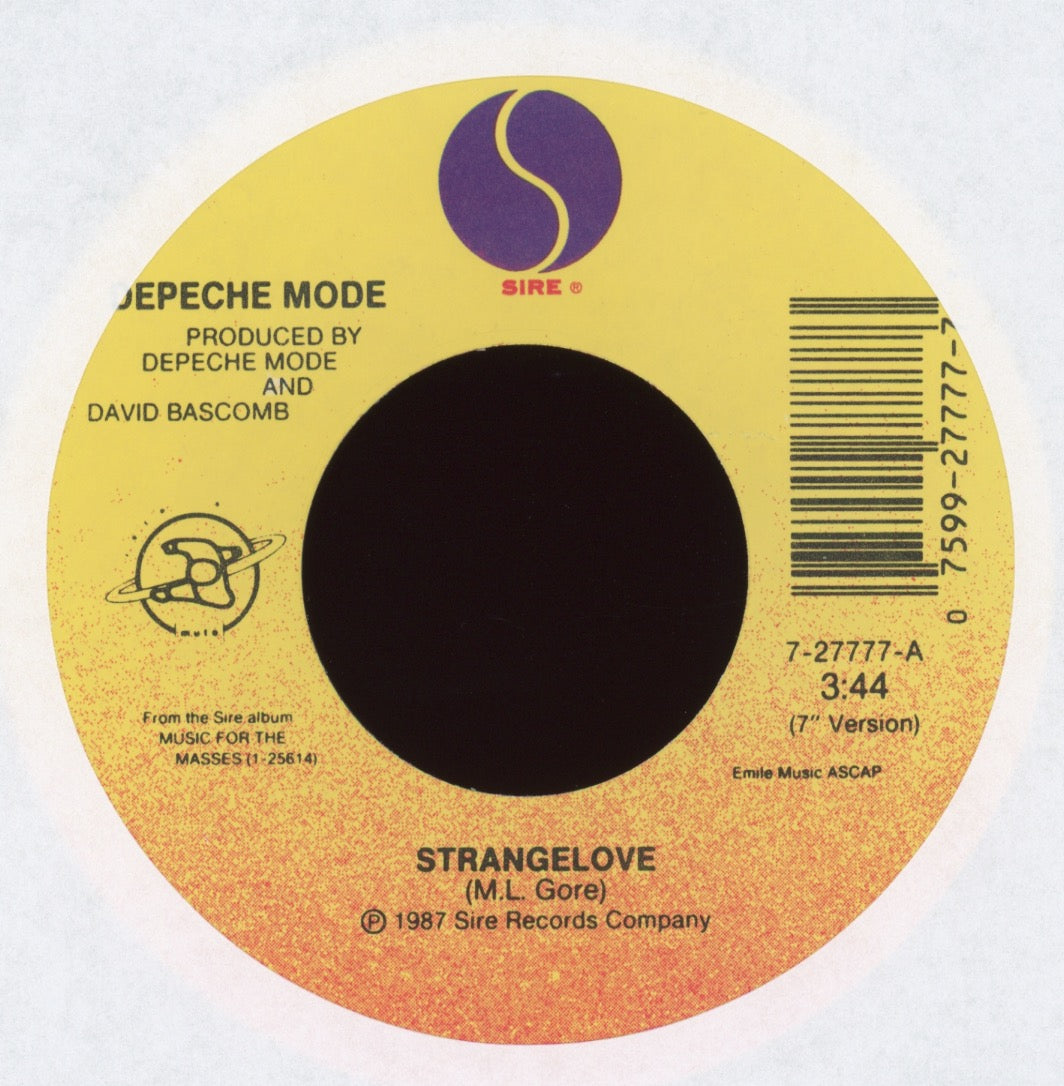 Depeche Mode - Strangelove on Sire With Picture Sleeve