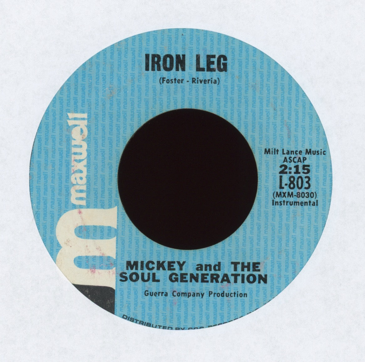 Mickey & The Soul Generation - Iron Leg on Maxwell