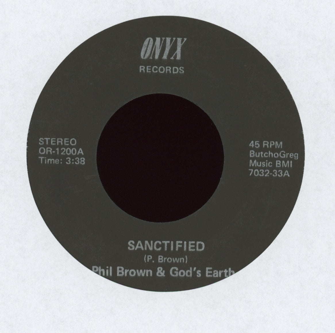 Phil Brown & God's Earth - Sanctified on Onyx Rare Ohio Gospel Soul Funk