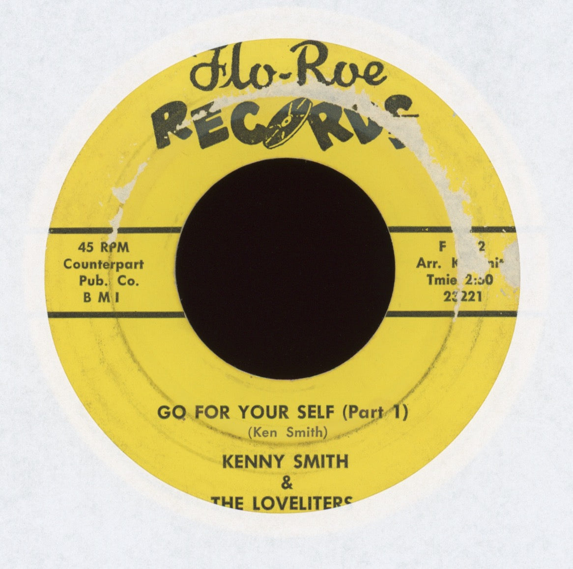Kenny Smith & The Loveliters - Go For Yourself on Floe-Roe