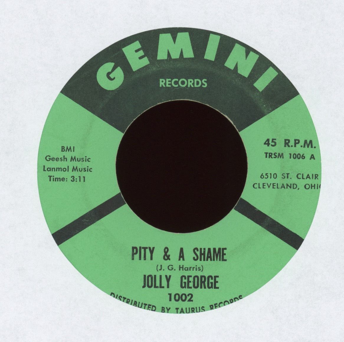 Jolly George - Pity & A Shame on Gemini