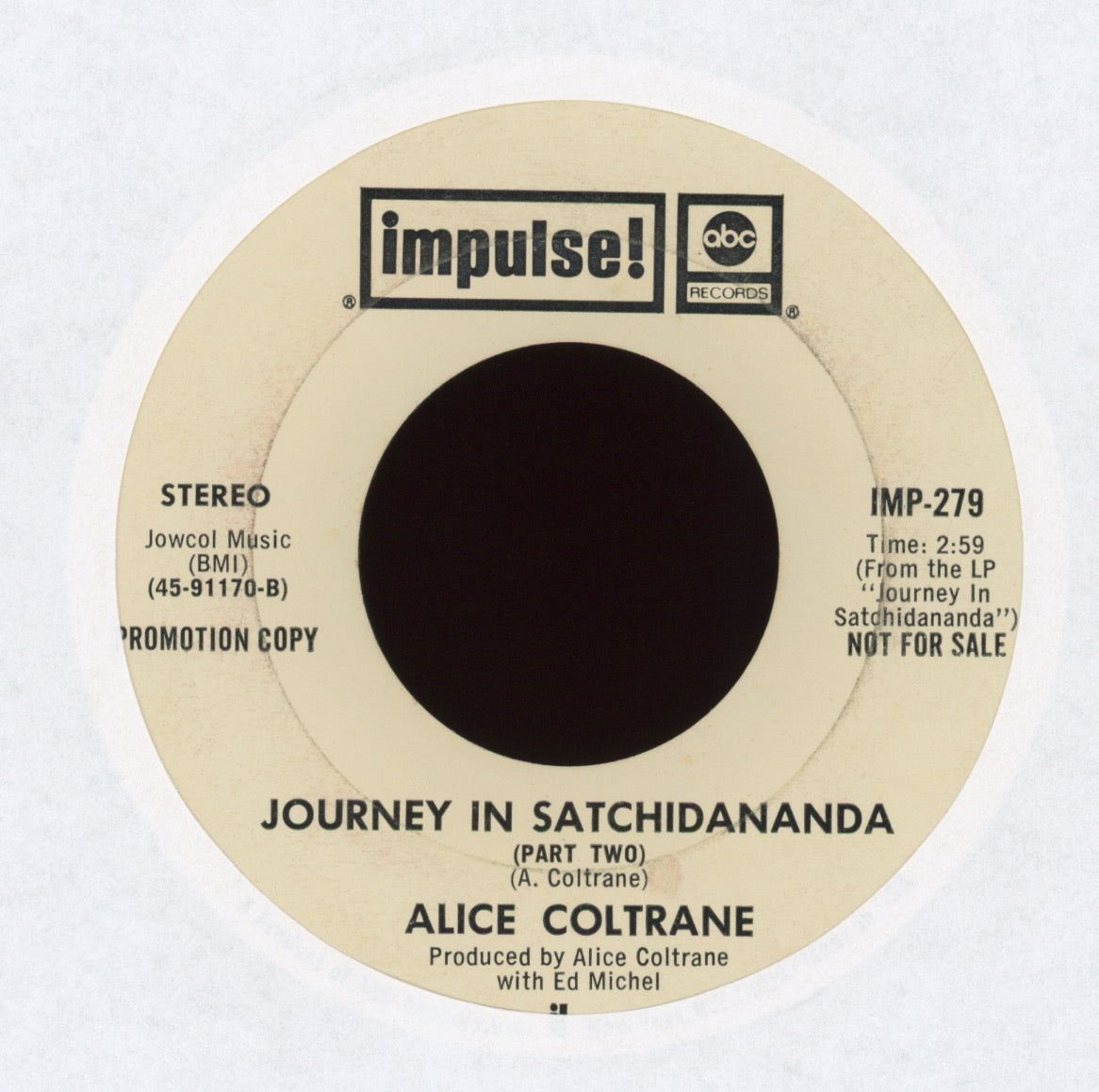 Alice Coltrane - Journey In Satchidananda on Impulse Promo