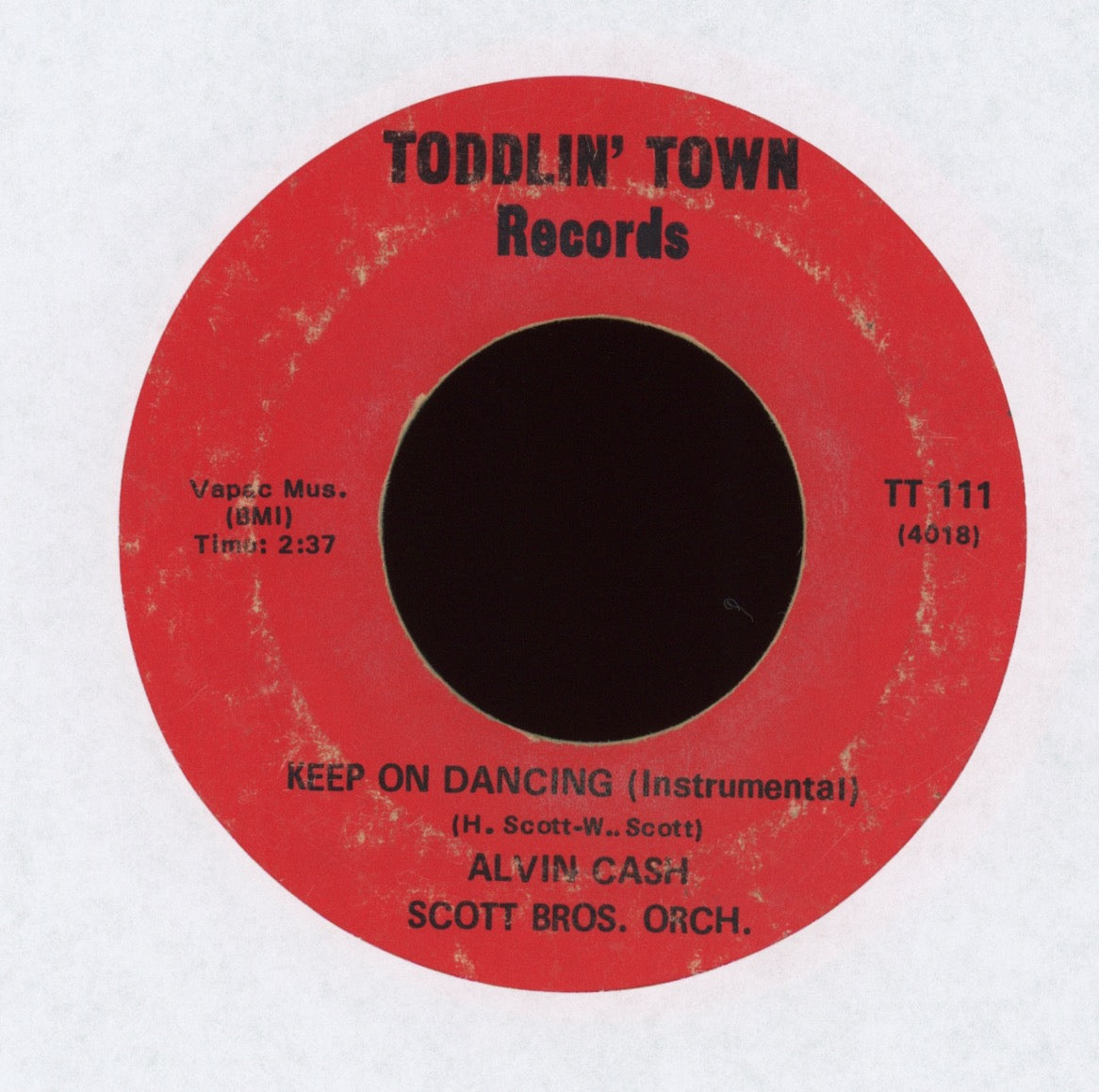 Alvin Cash - Keep On Dancing on Toddlin Town