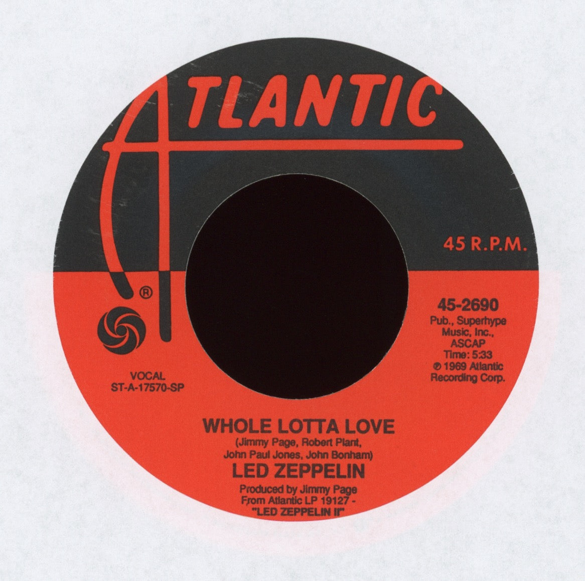 Led Zeppelin - Whole Lotta Love on Atlantic Reissue